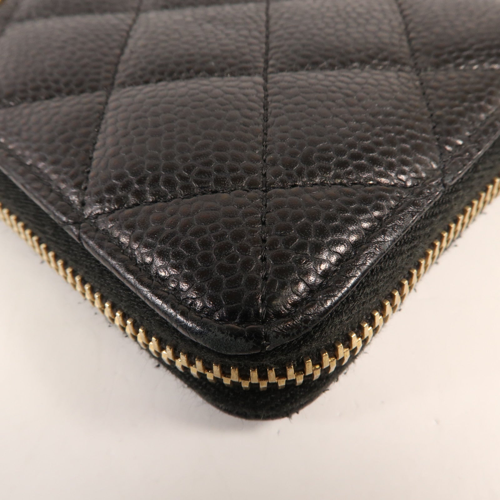 CHANEL 牛皮皮革Long Wallet金扣長錢包