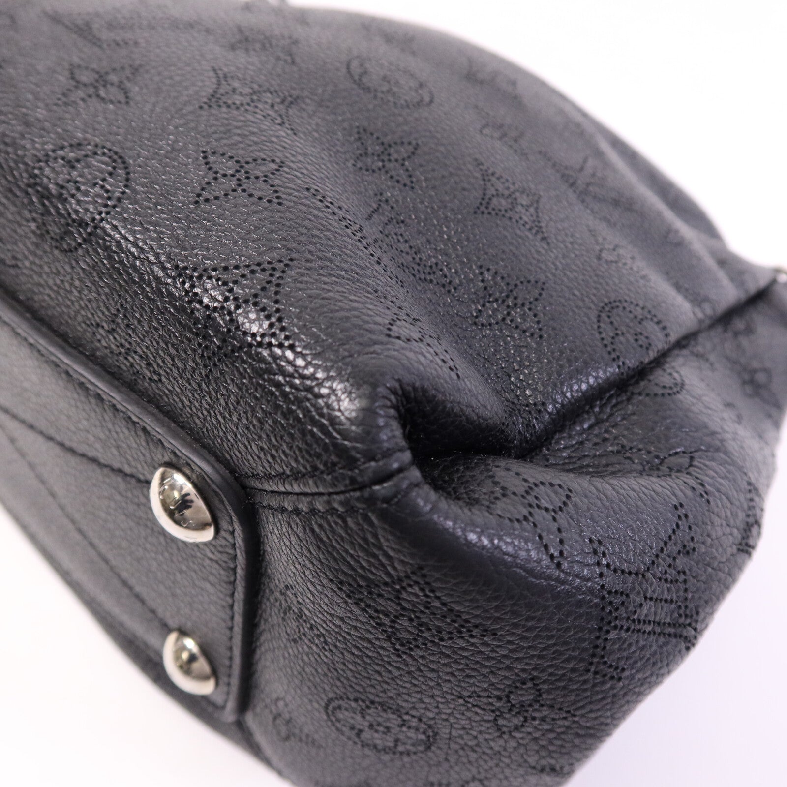 LOUIS VUITTON 【激減優惠】Monogram Mahina Babylone Chain BB銀扣肩背袋