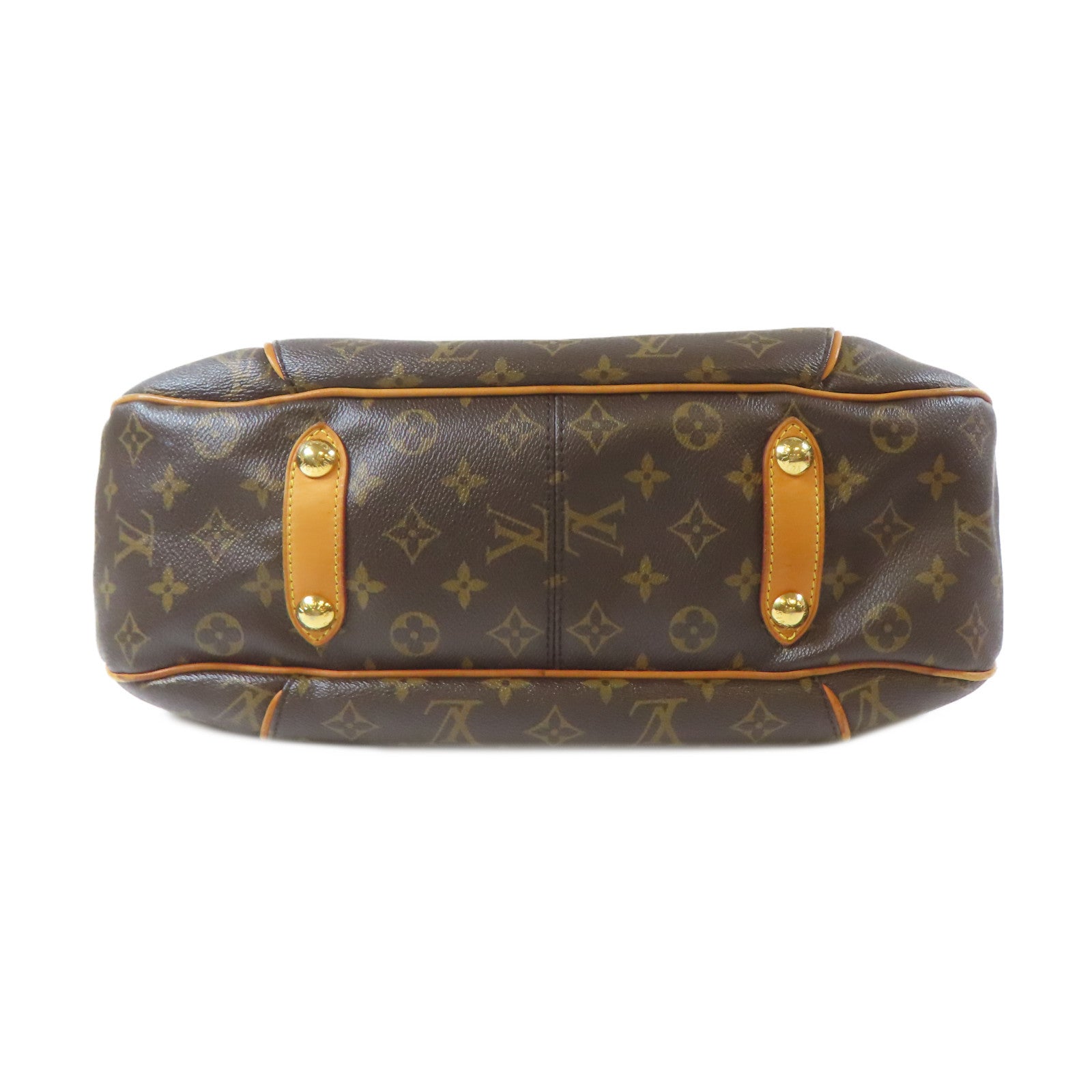 LOUIS VUITTON 【激減優惠】Monogram Galliera PM金扣肩背袋棕色