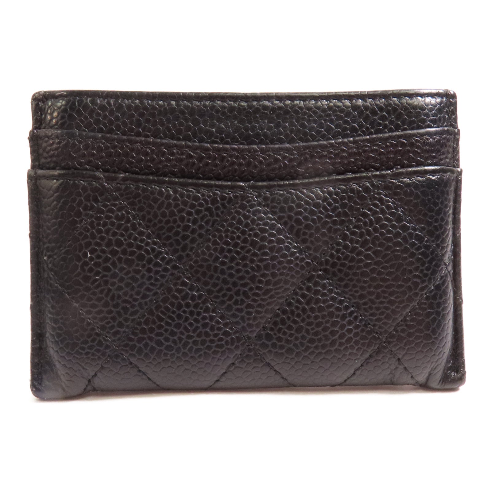 CHANEL 牛皮皮革Card Case銀扣卡片套