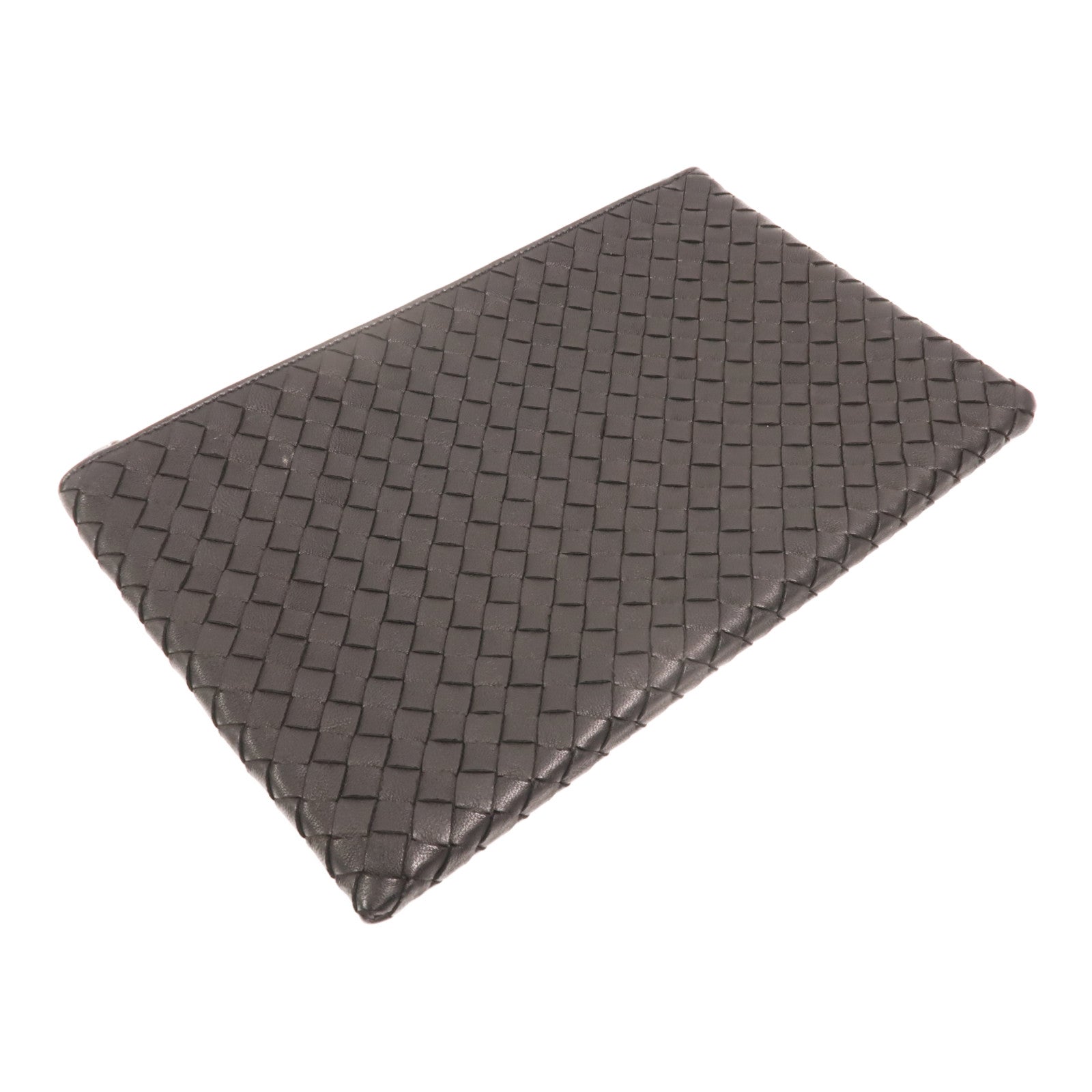 BOTTEGA VENETA 牛皮皮革Clutch銀扣手拿包