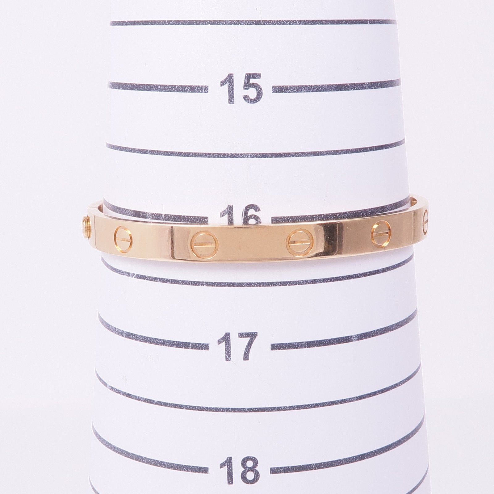 CARTIER 18K玫瑰金Love Bracelet手鐲Cartier#17