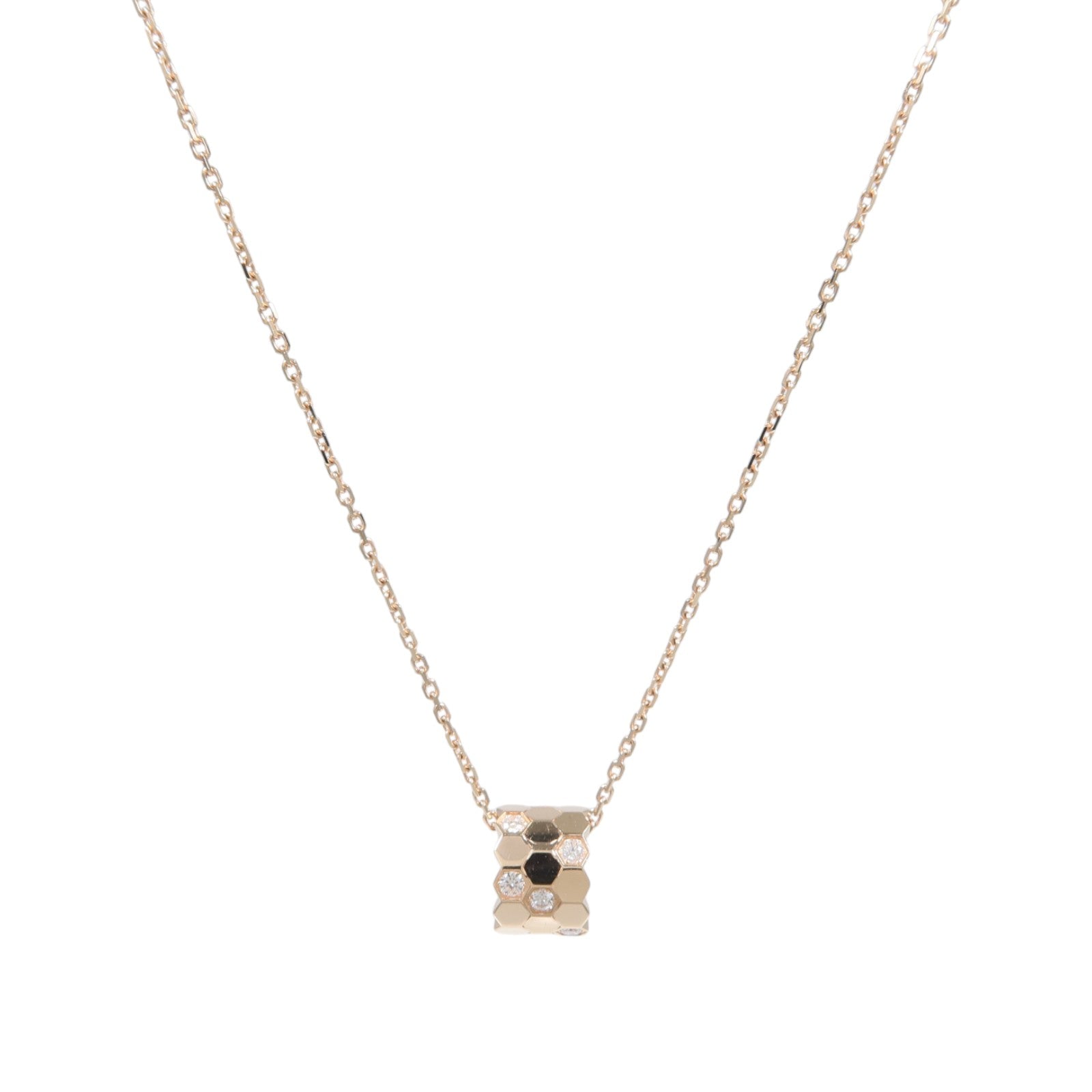 Chaumet 18K玫瑰金Bee de Chaumet鑽石項鍊
