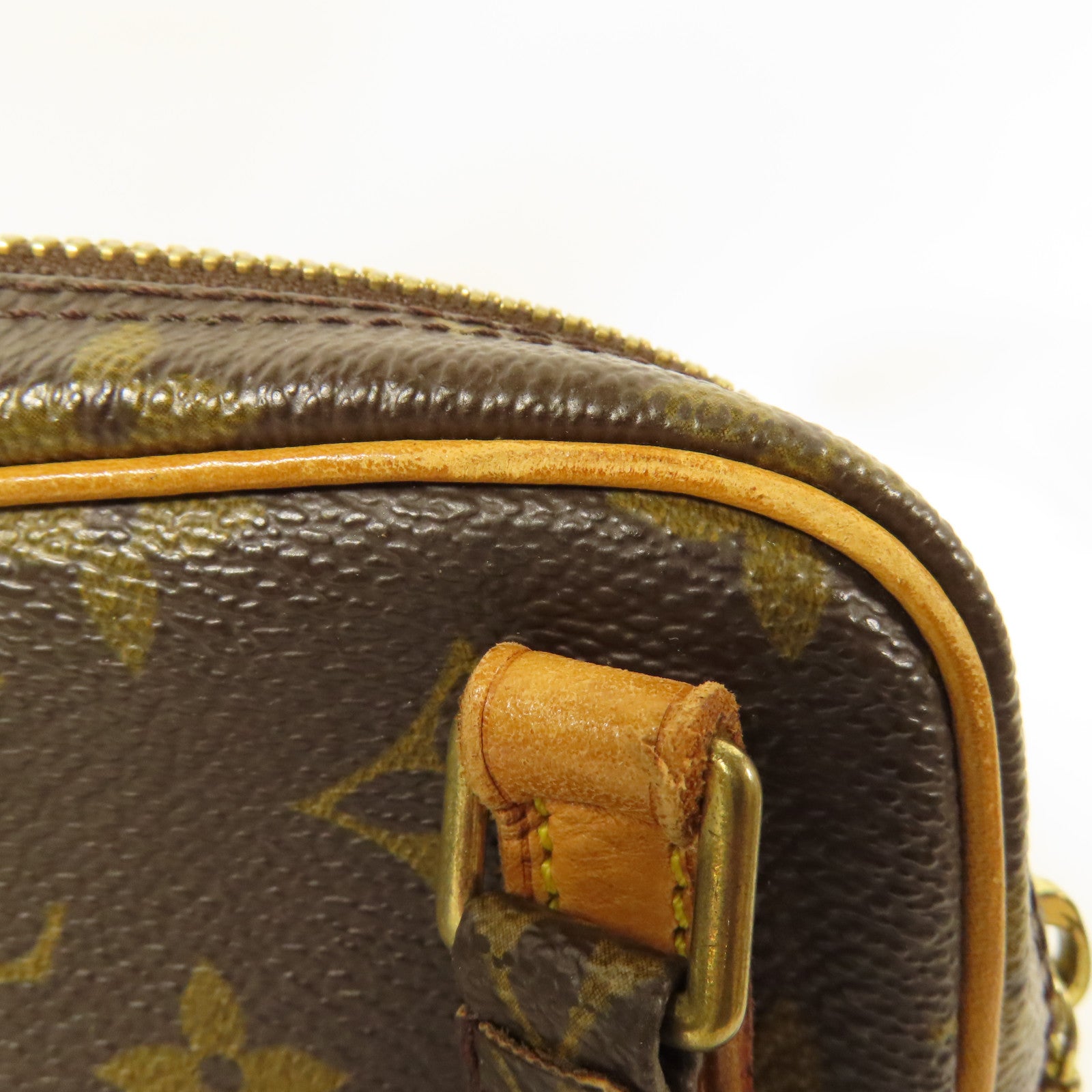 LOUIS VUITTON Monogram Marly Bandouliere金扣肩背袋棕色