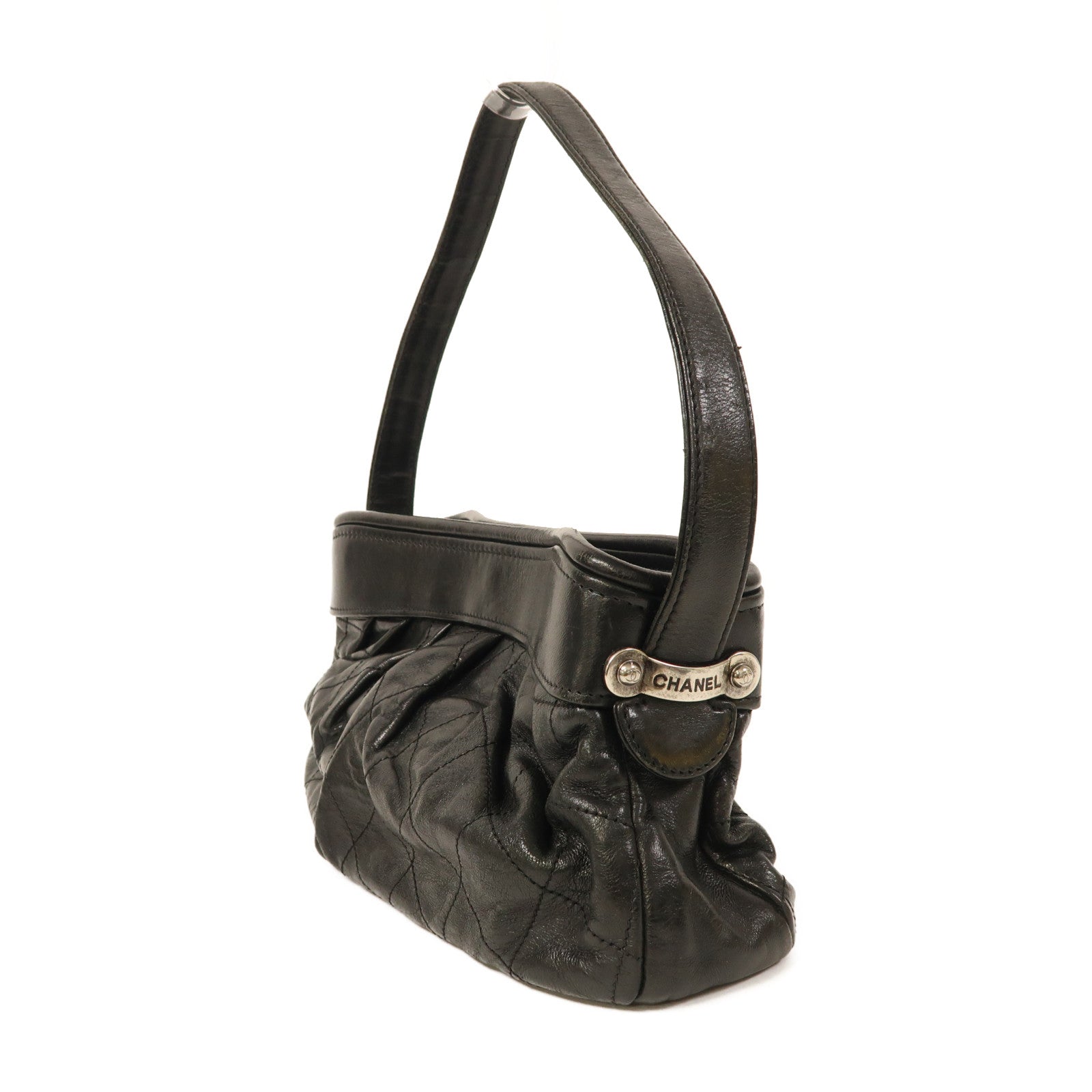 CHANEL 【激減優惠】牛皮皮革Shoulder Bag肩背袋黑色