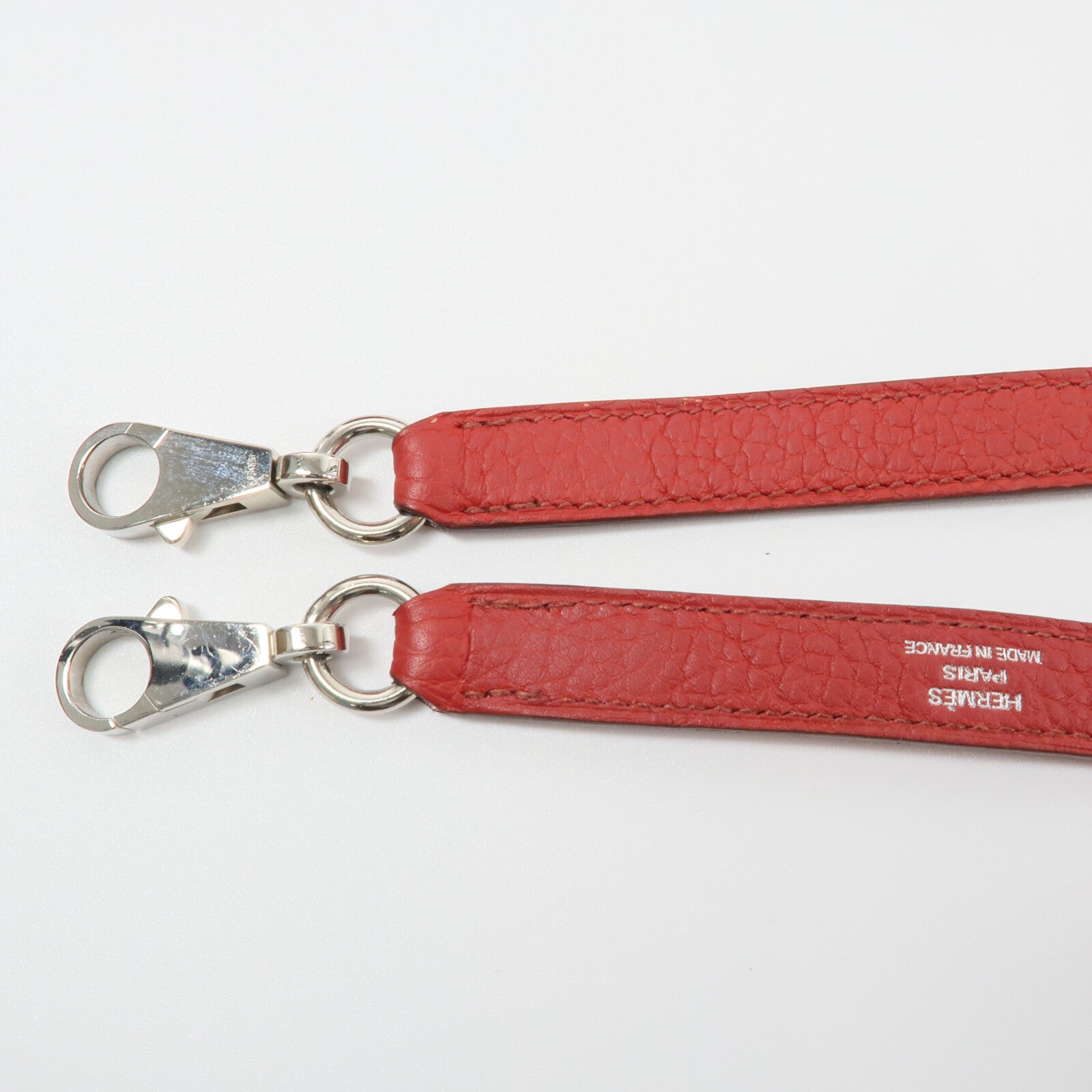 HERMES Clemence皮革Bolide 31手挽肩背兩用袋Rouge Casaque