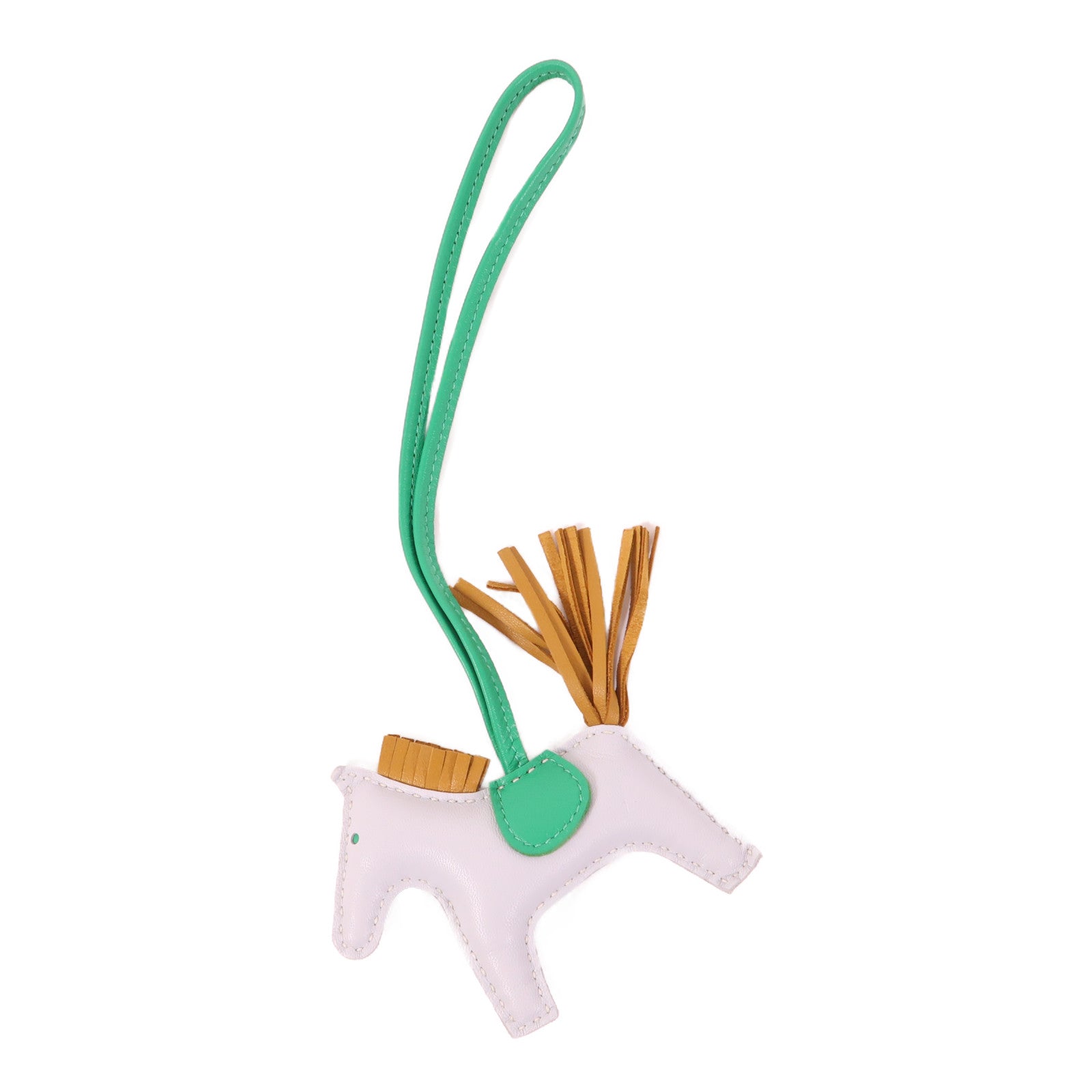 HERMES 羊皮皮革Rodeo PM掛飾