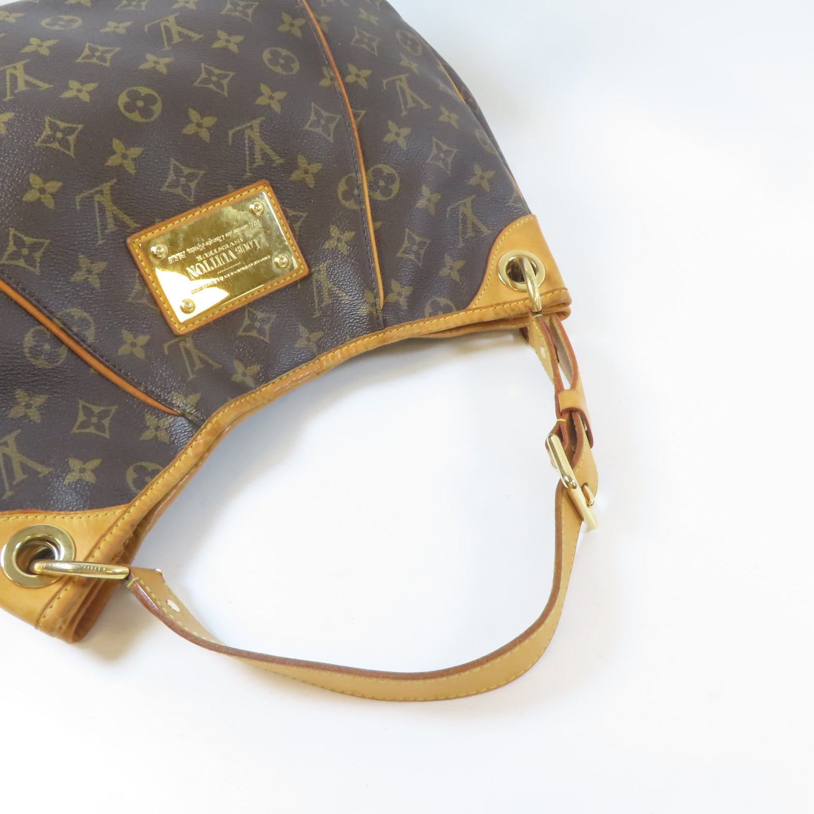 LOUIS VUITTON 【激減優惠】Monogram Galliera PM金扣肩背袋棕色