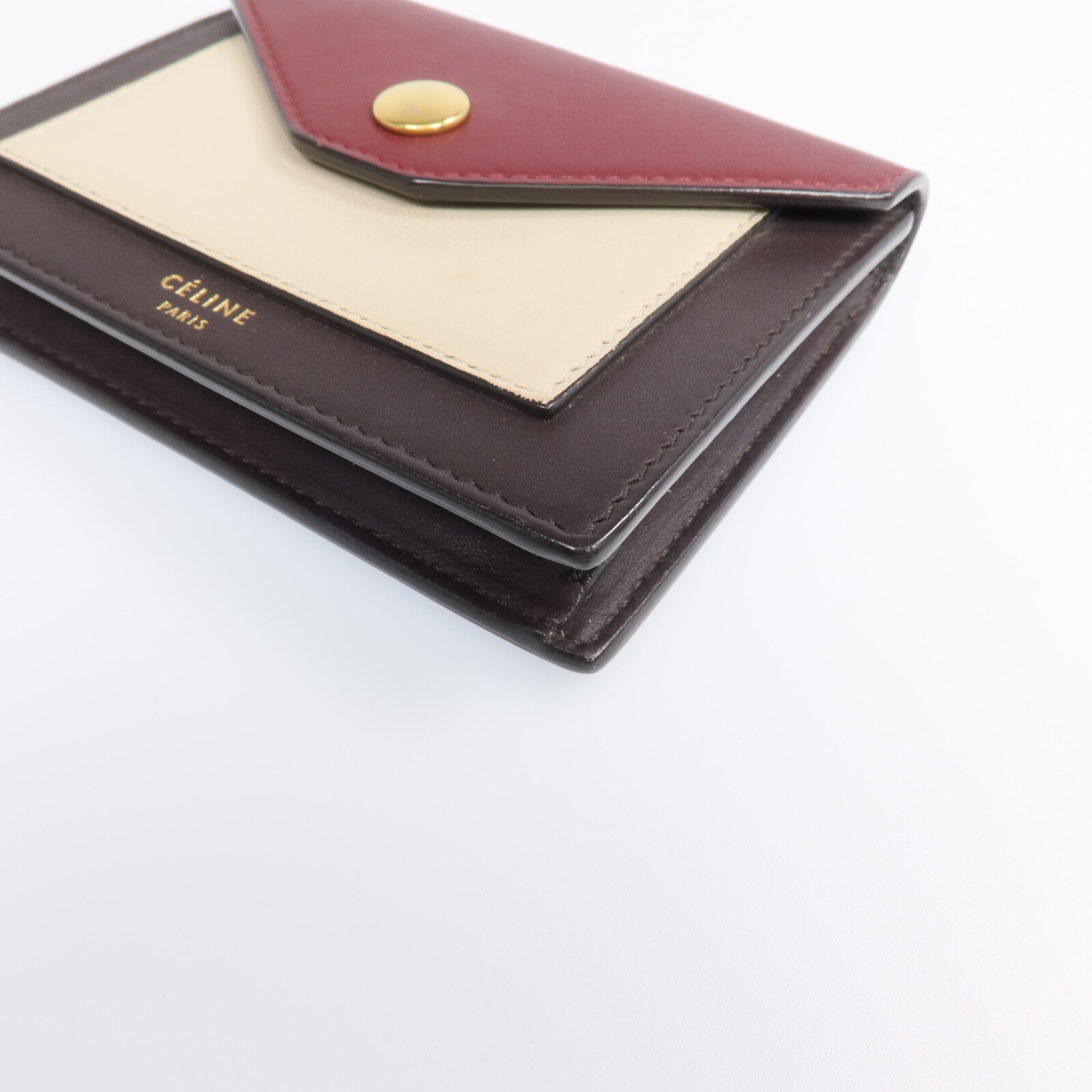 CELINE 【激減優惠】牛皮皮革Card Case金扣卡片套