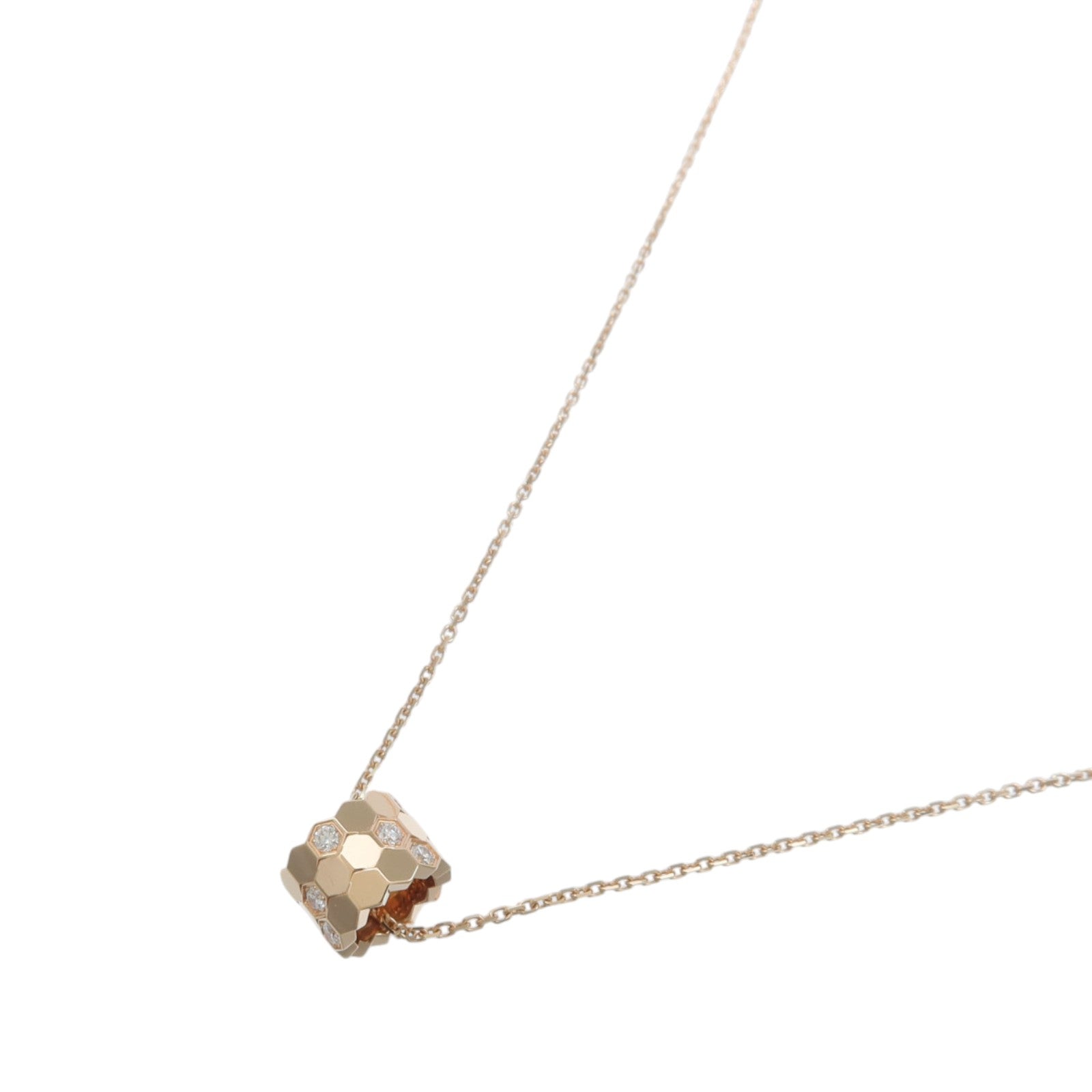 Chaumet 18K玫瑰金Bee de Chaumet鑽石項鍊