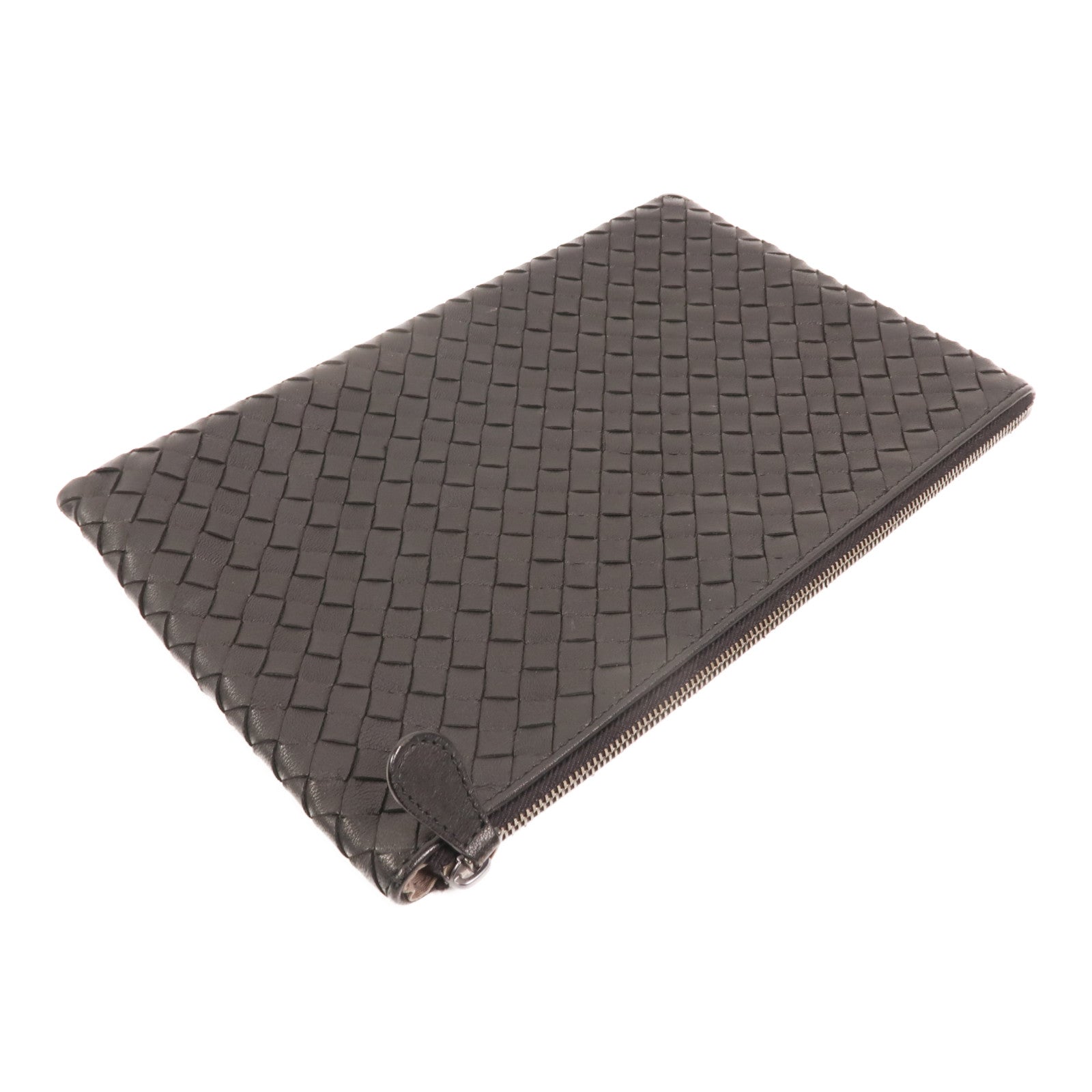 BOTTEGA VENETA 牛皮皮革Clutch銀扣手拿包