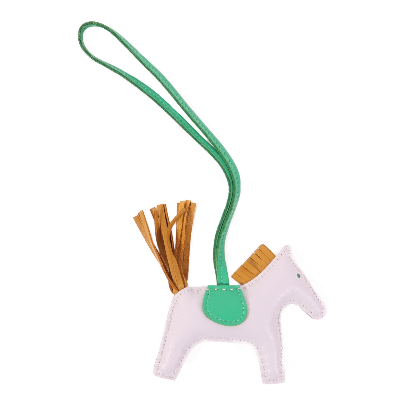 HERMES 羊皮皮革Rodeo PM掛飾