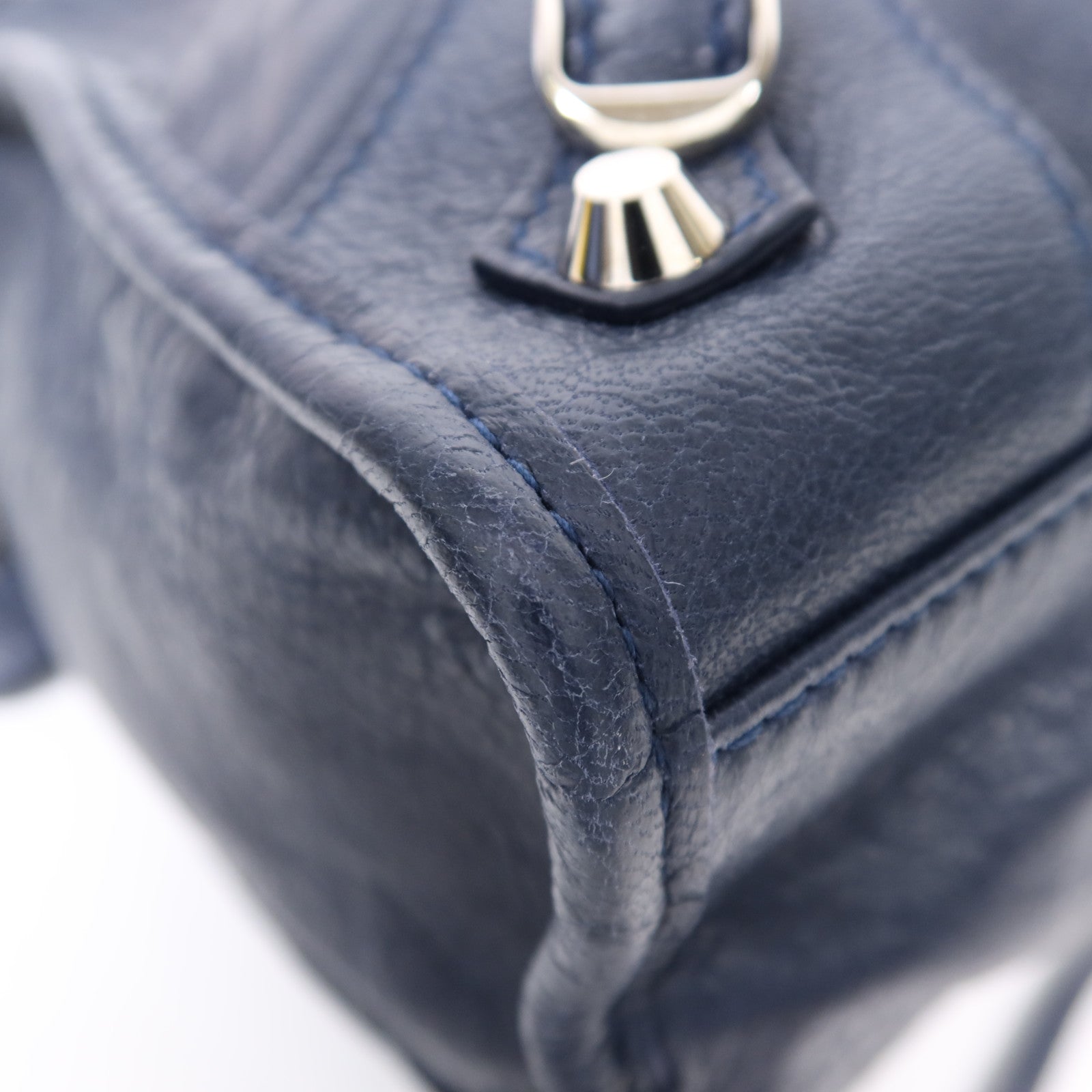 BALENCIAGA 牛皮皮革Nano City銀扣手挽肩背兩用袋