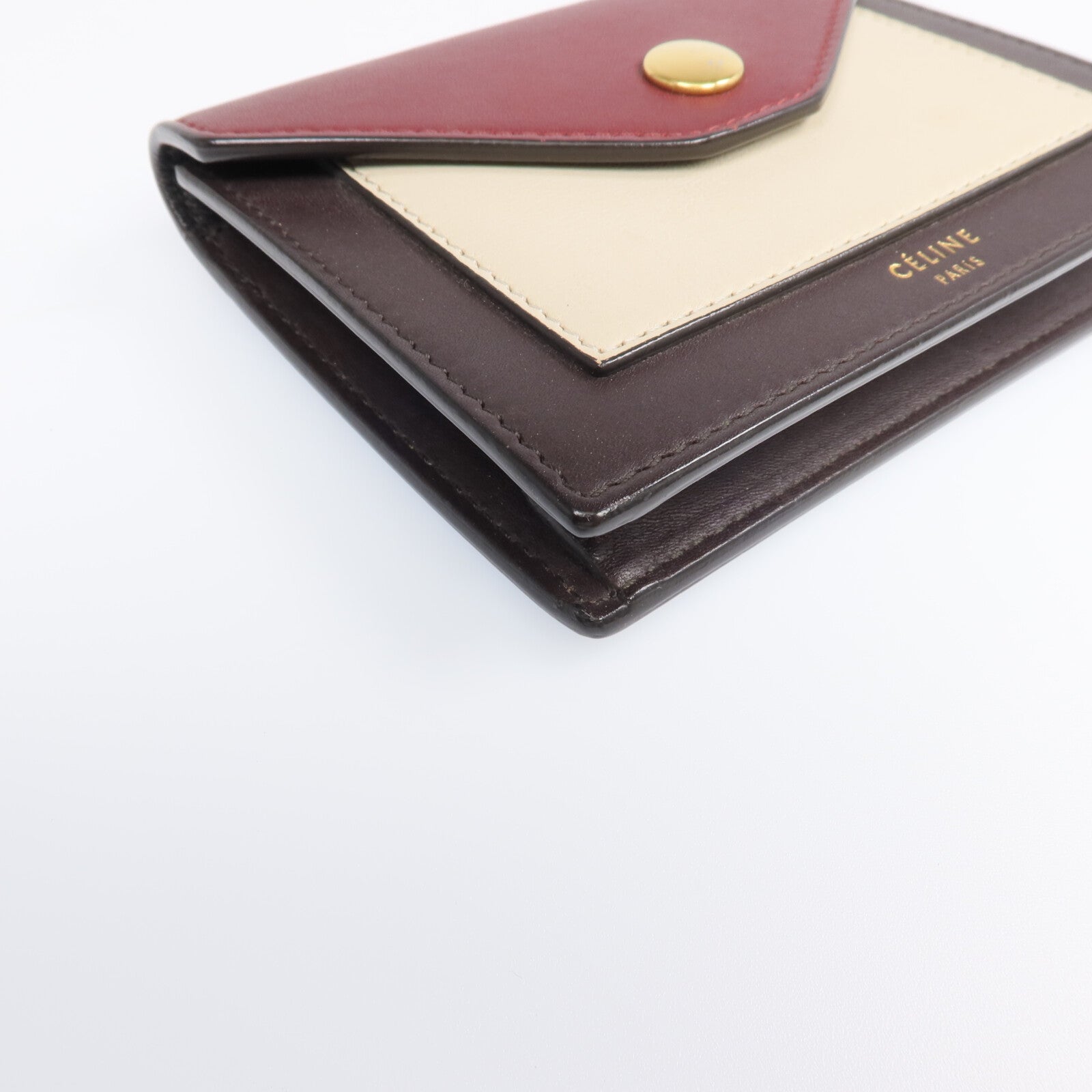 CELINE 【激減優惠】牛皮皮革Card Case金扣卡片套
