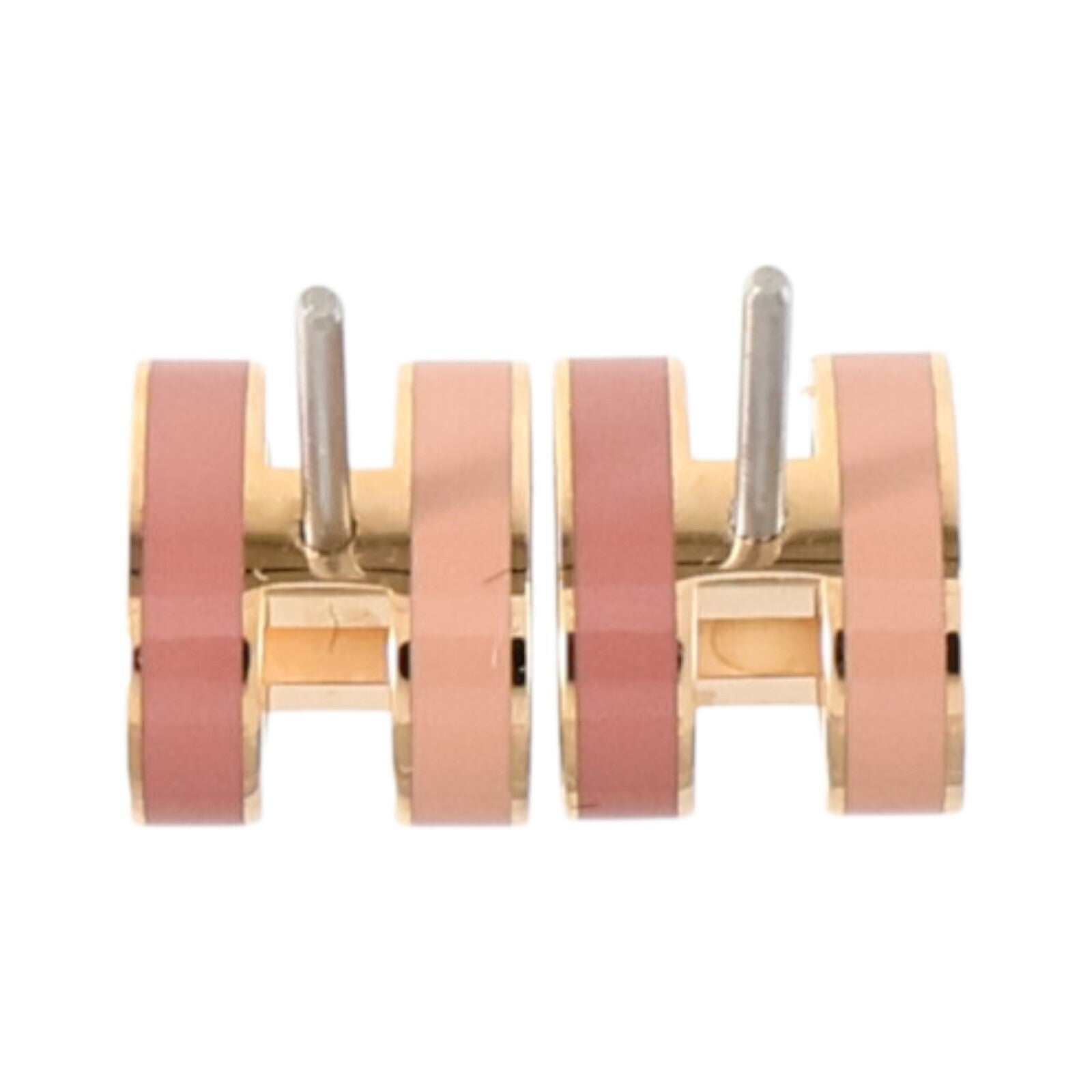 HERMES 金屬/琺瑯Mini Pop H Earrings耳環