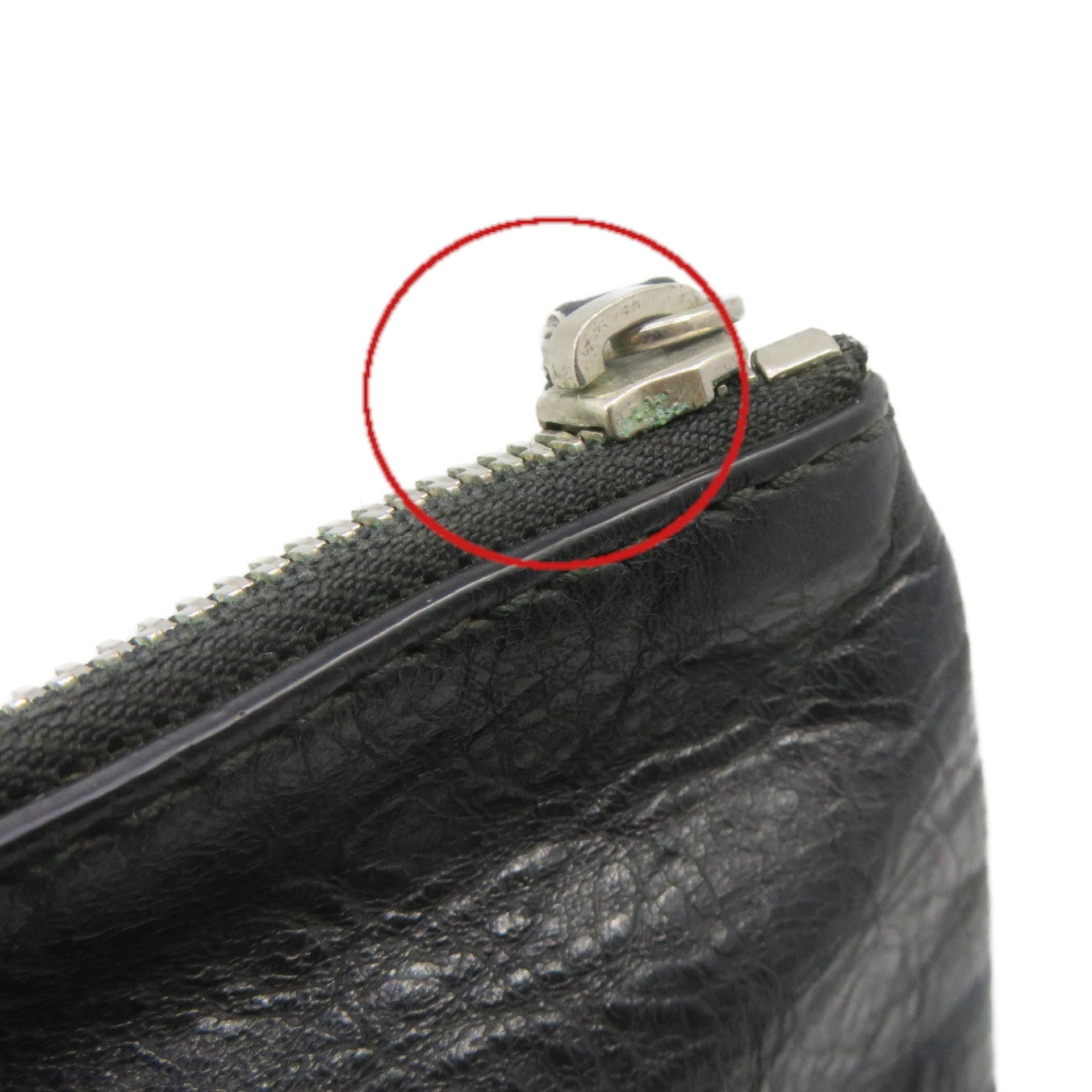 BALENCIAGA 牛皮皮革Pouch手拿包黑色