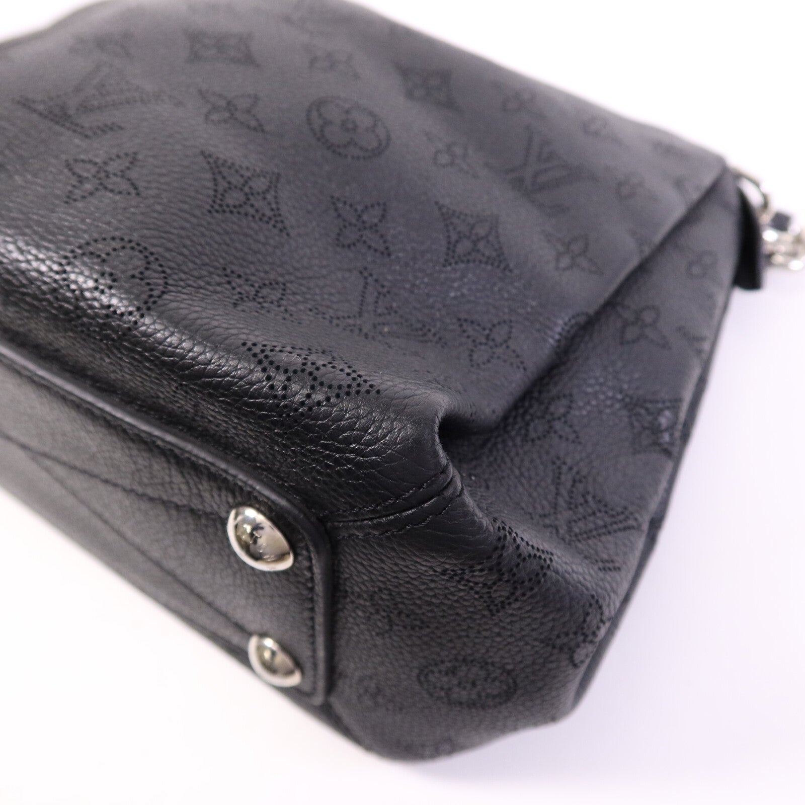 LOUIS VUITTON 【激減優惠】Monogram Mahina Babylone Chain BB銀扣肩背袋