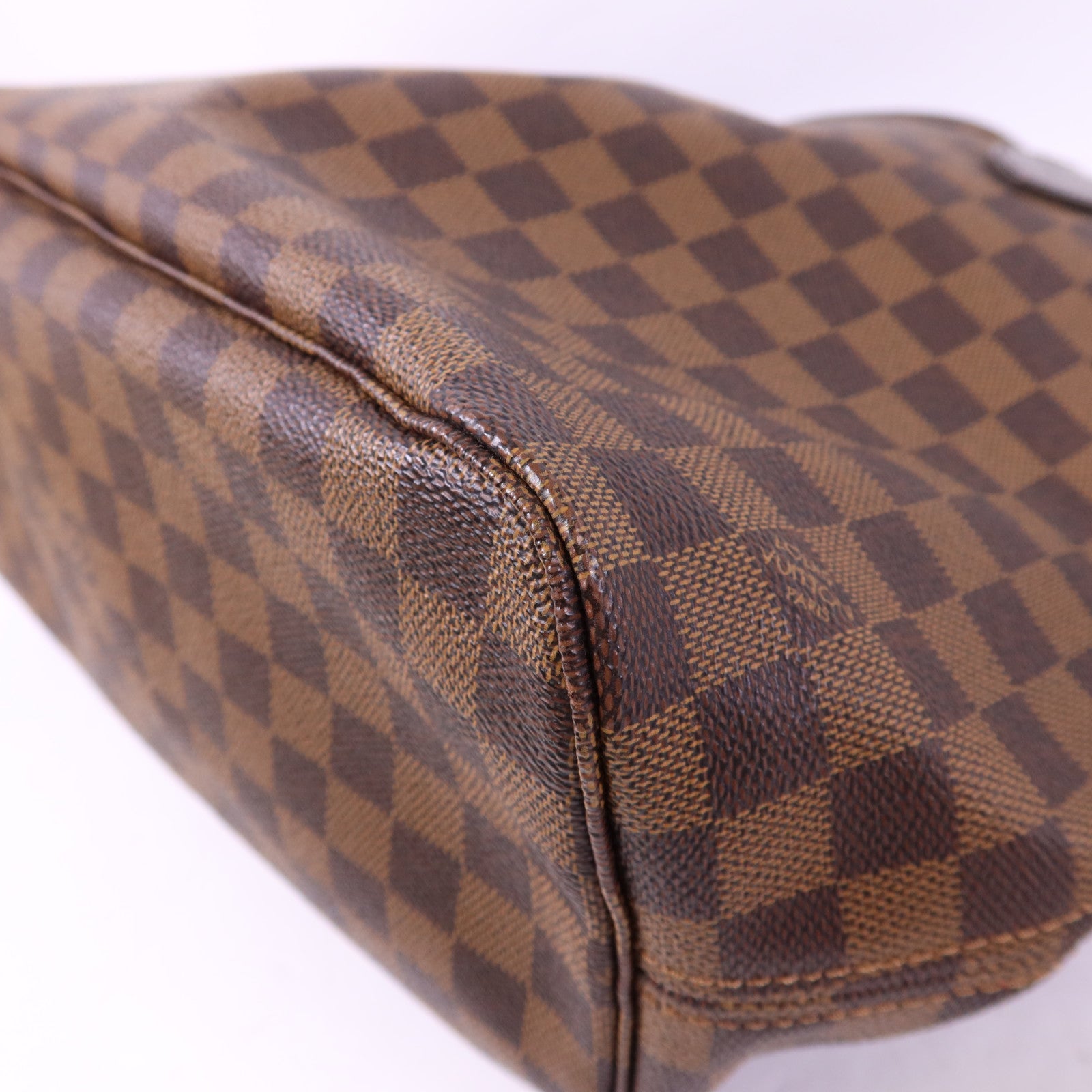 LOUIS VUITTON Damier Neverfull MM金扣手挽袋/肩背袋