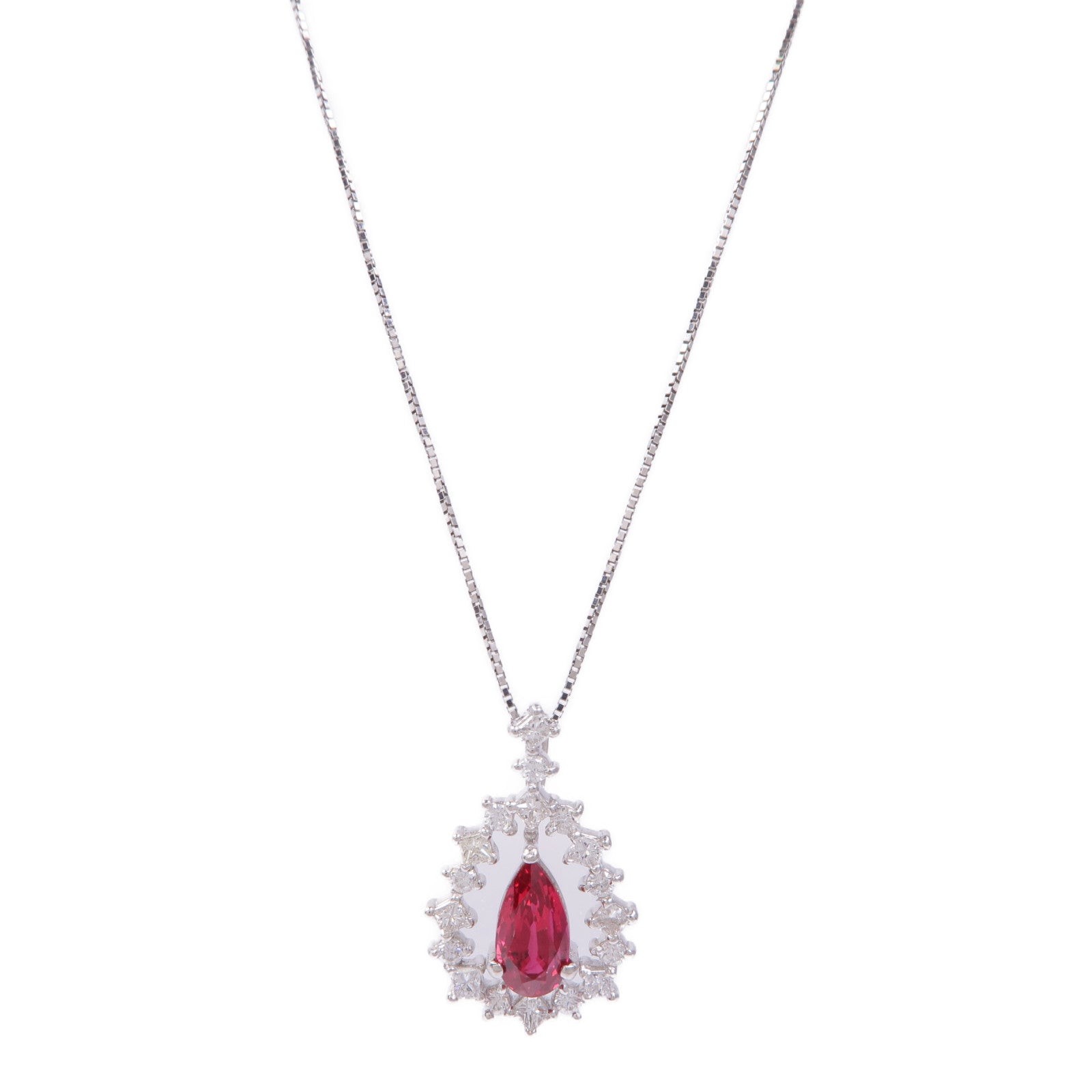 JEWELRY Ruby Diamond Necklace PPT900/PT850 Platinum