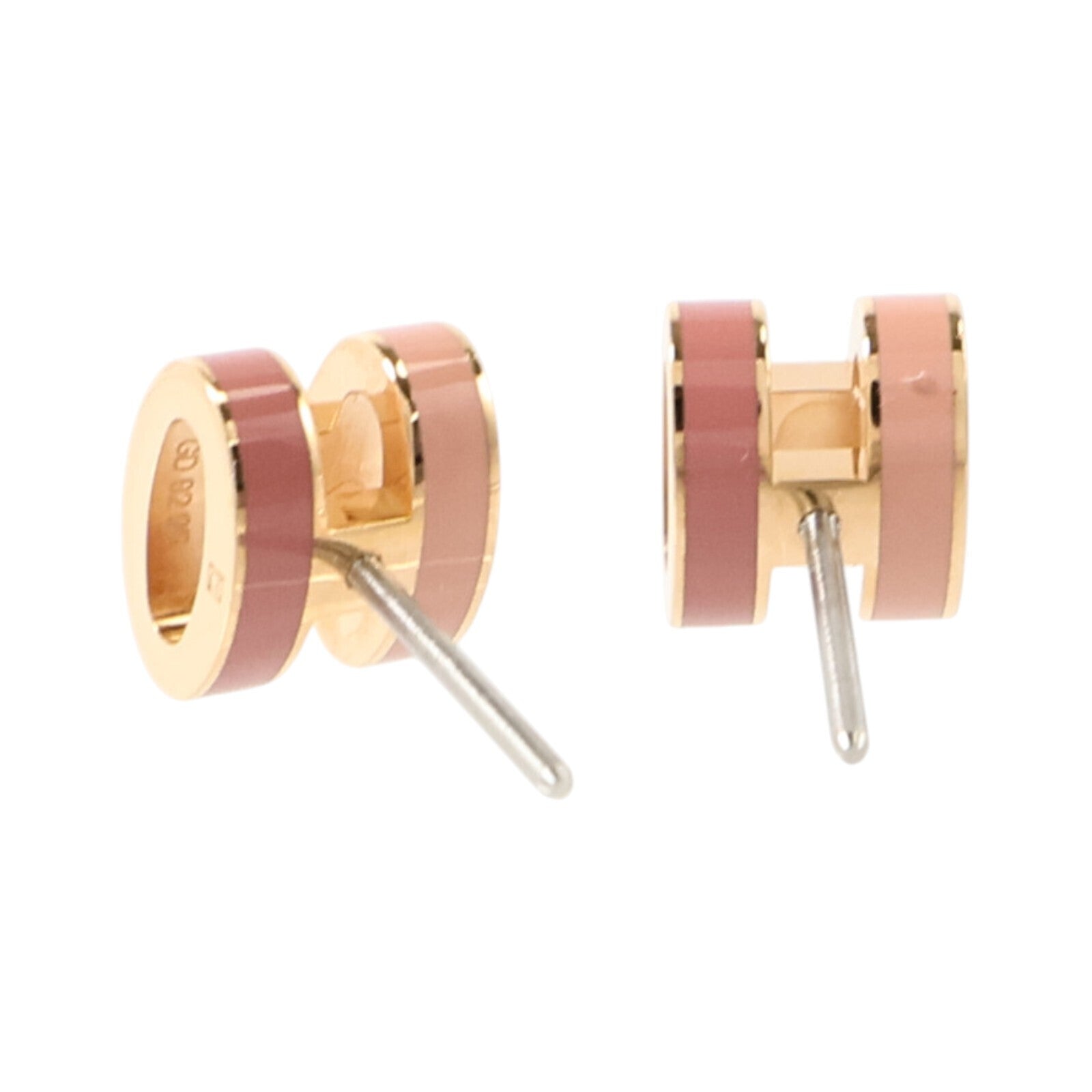 HERMES 金屬/琺瑯Mini Pop H Earrings耳環