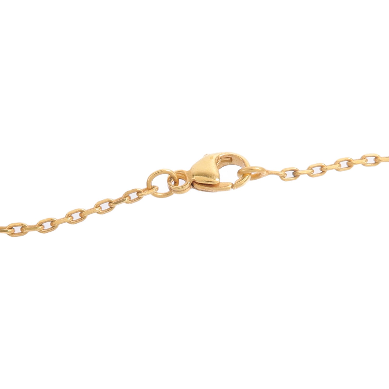 HERMES 金屬/Swift皮革O'Maillon Necklace項鍊Gold