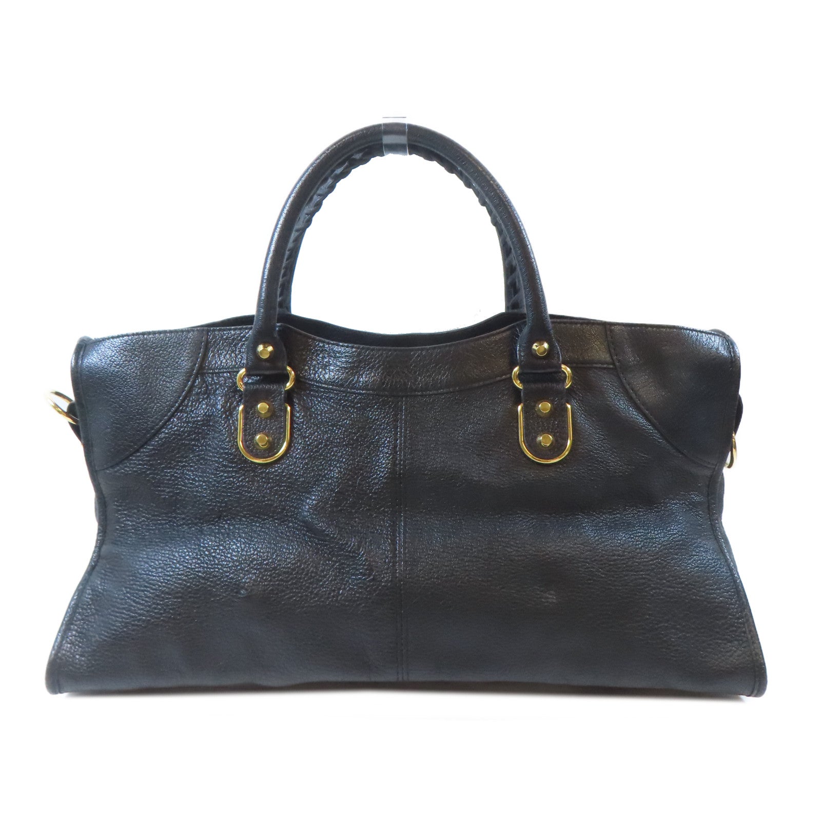 BALENCIAGA 【激減優惠】牛皮皮革Metallic Edge Part Time金扣手挽肩背兩用袋黑色