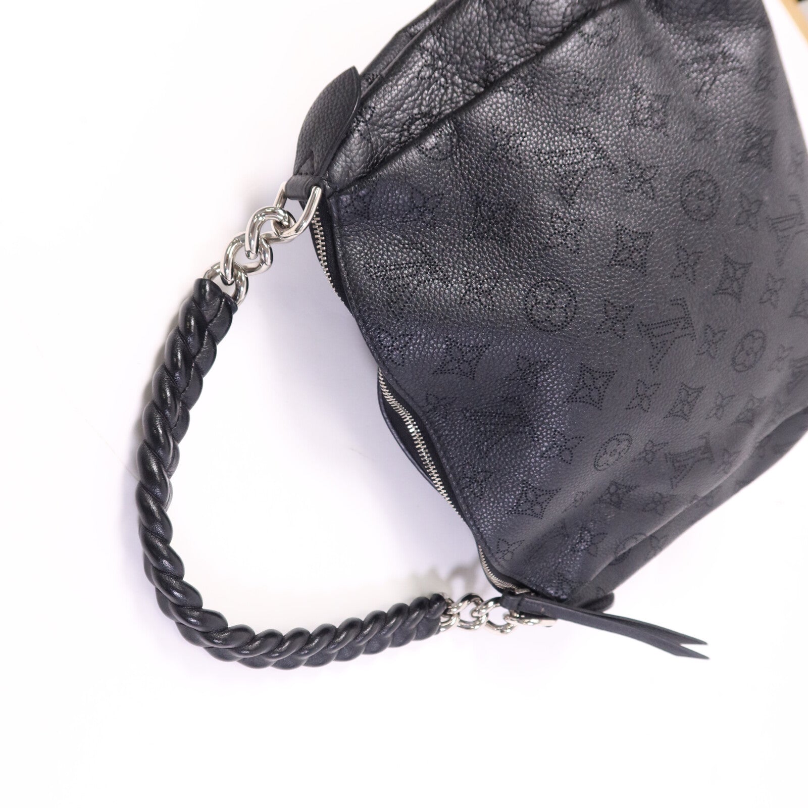 LOUIS VUITTON 【激減優惠】Monogram Mahina Babylone Chain BB銀扣肩背袋