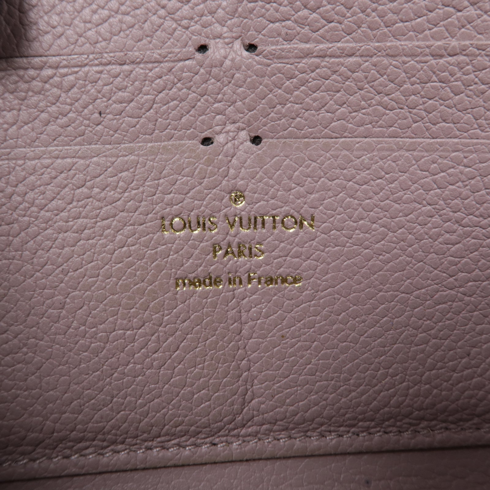 LOUIS VUITTON 【激減優惠】Monogram Empreinte Zippy Wallet金扣長錢包米色