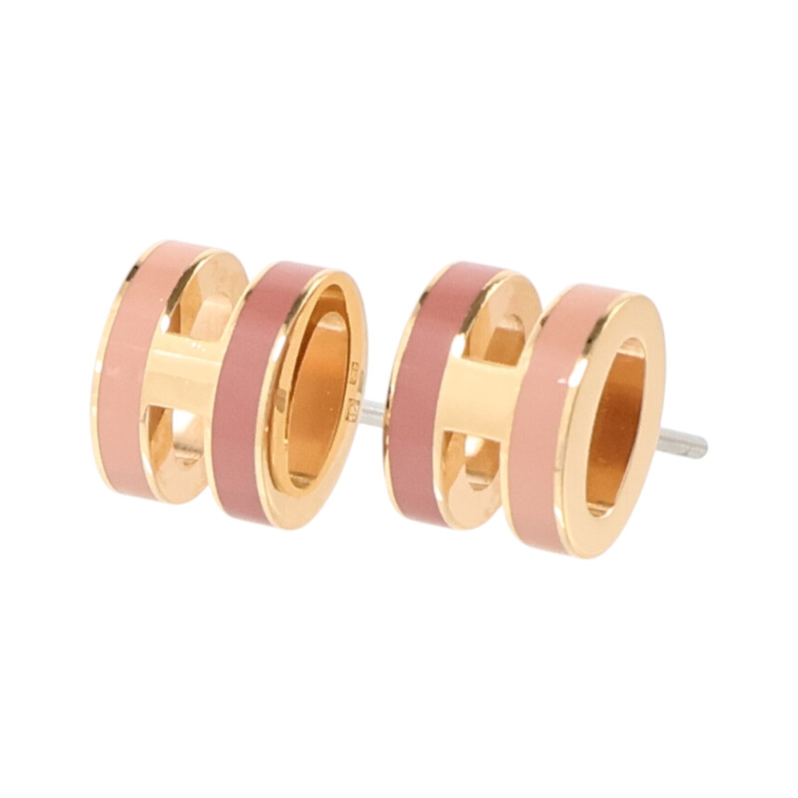 HERMES 金屬/琺瑯Mini Pop H Earrings耳環