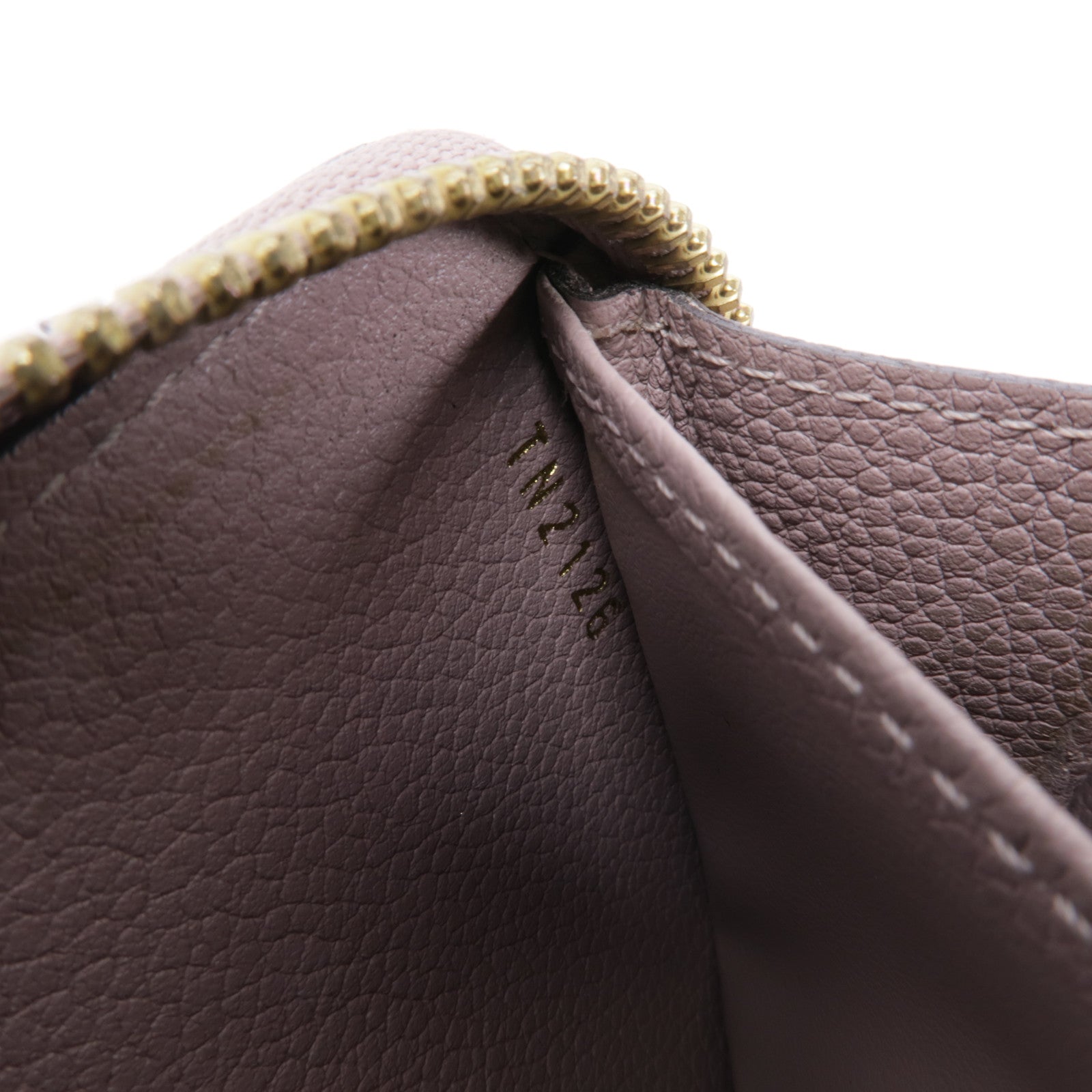 LOUIS VUITTON 【激減優惠】Monogram Empreinte Zippy Wallet金扣長錢包米色