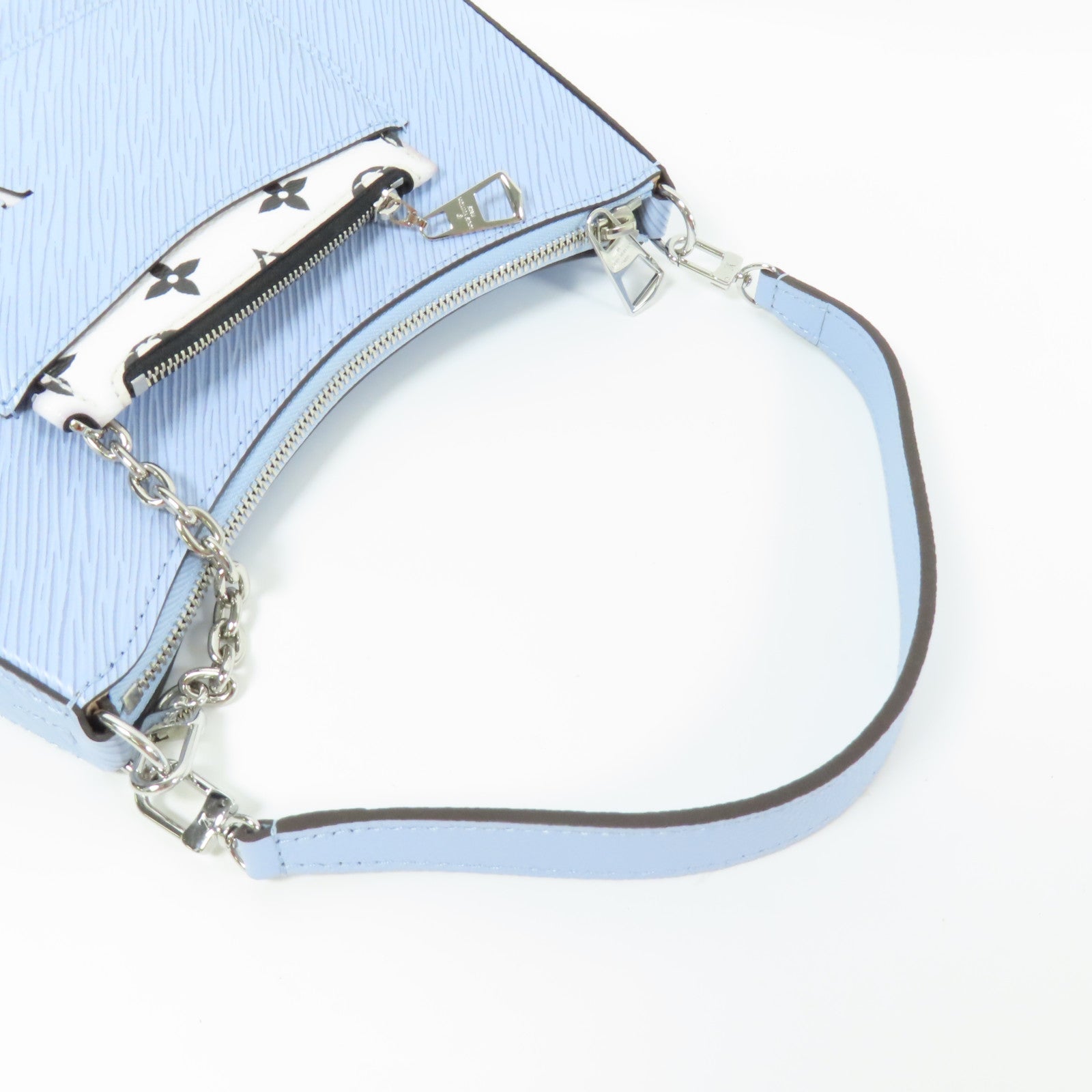 LOUIS VUITTON Epi Marelle銀扣手挽肩背兩用袋