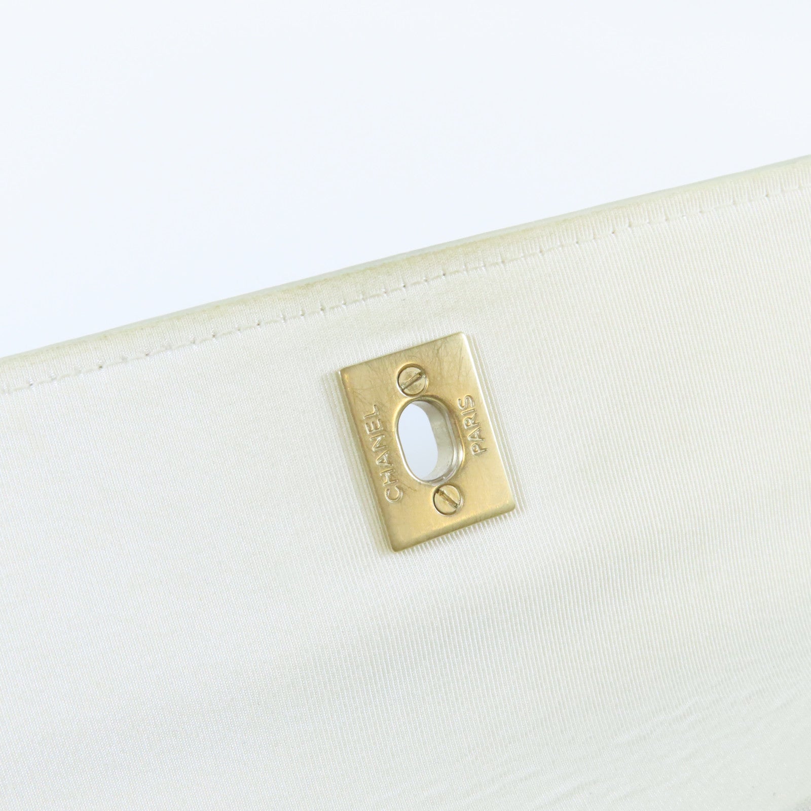 CHANEL **【激減優惠】牛皮皮革Chain Shoulder Bag金扣鏈帶肩背袋淺綠色