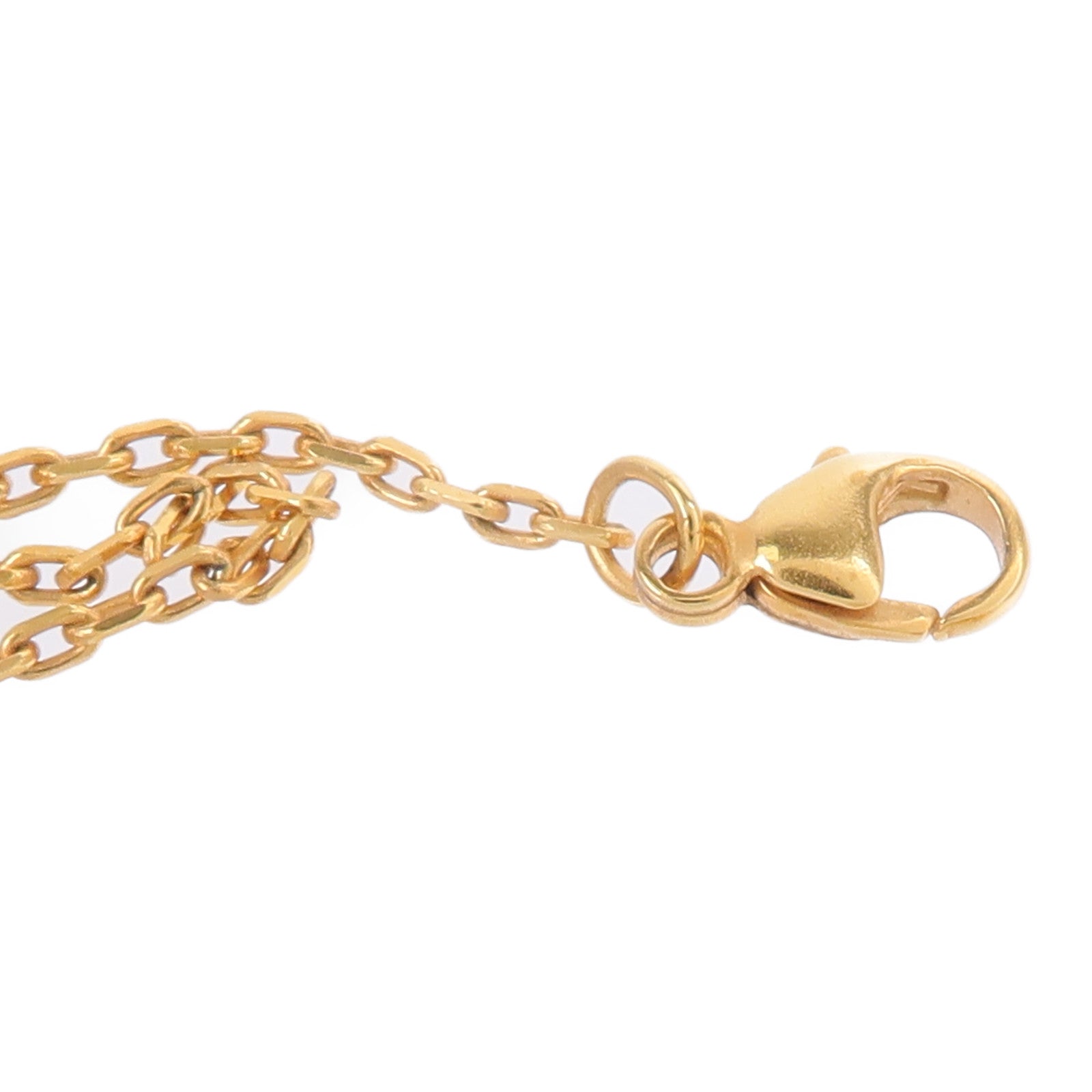 HERMES 金屬/Swift皮革O'Maillon Necklace項鍊Gold