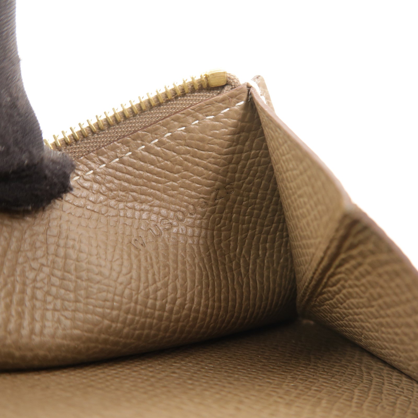 HERMES Epsom皮革Bearn Compact Wallet錢包Etoupe