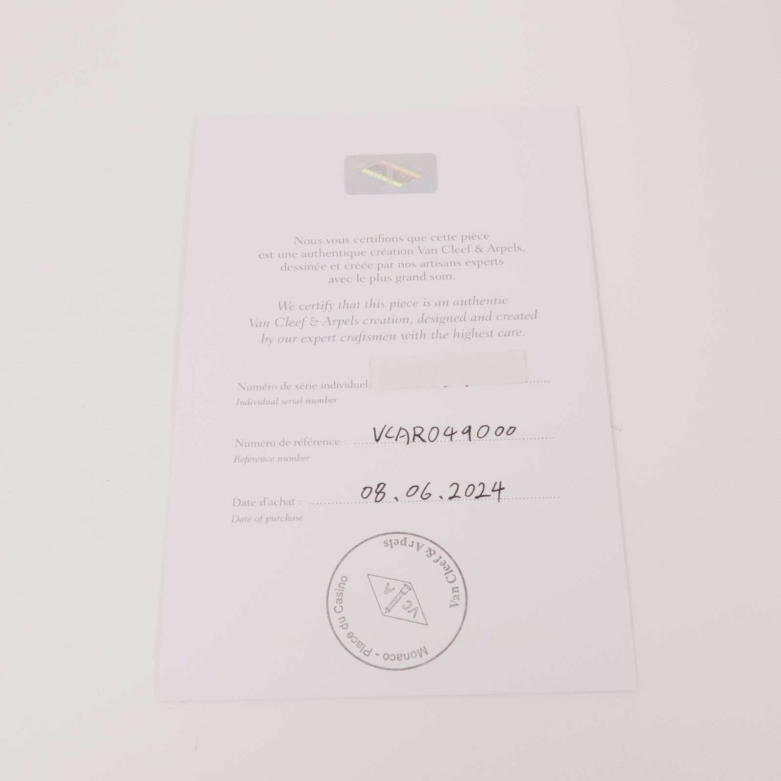 Van Cleef & Arpels 【激減優惠】18K白金Diamond Necklace項鍊