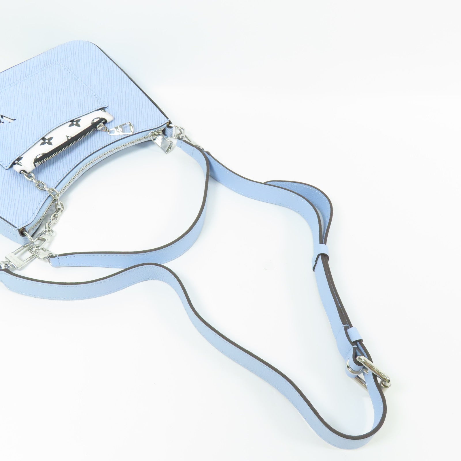 LOUIS VUITTON Epi Marelle銀扣手挽肩背兩用袋