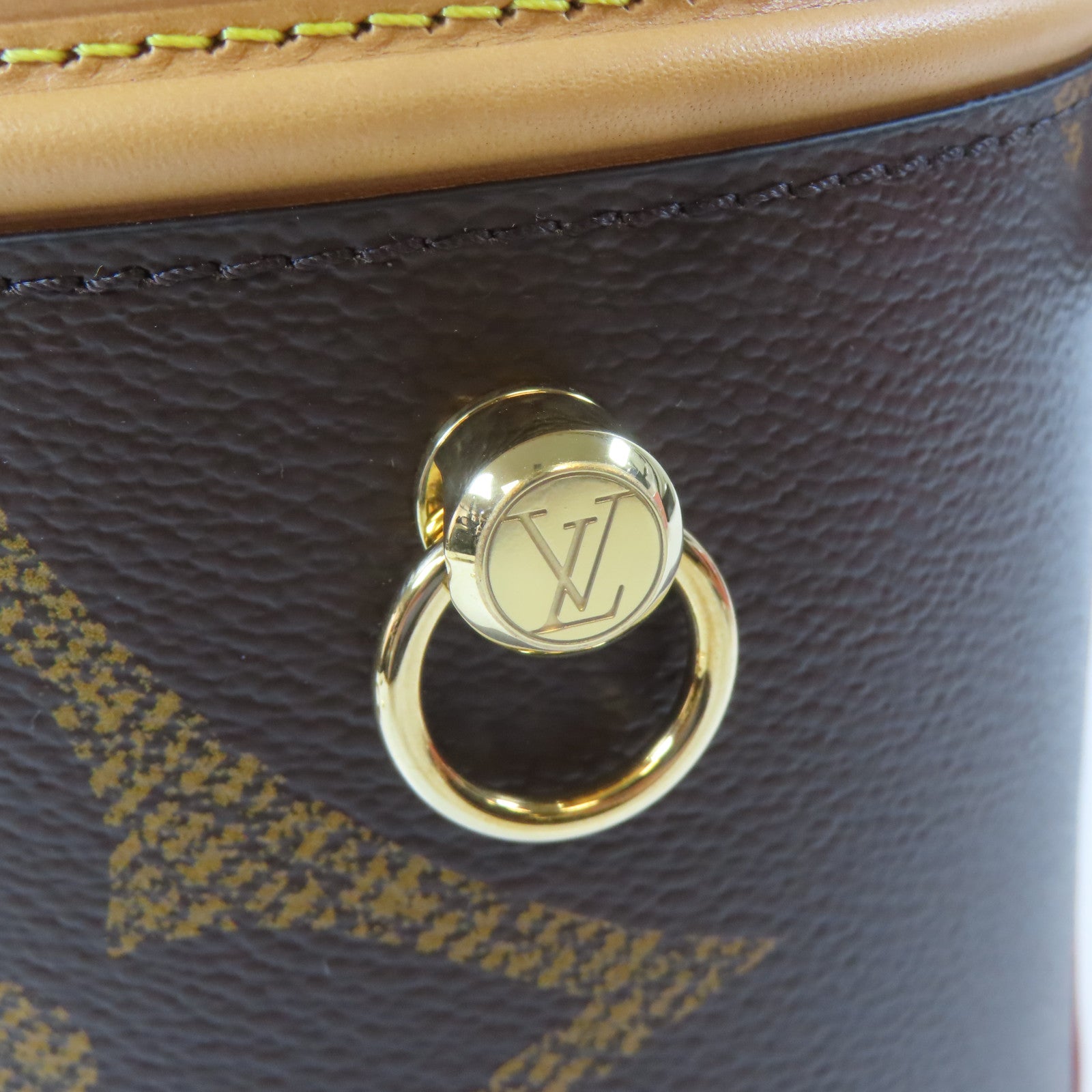 LOUIS VUITTON 【激減優惠】Monogram Giant Cannes金扣手挽肩背兩用袋啡色