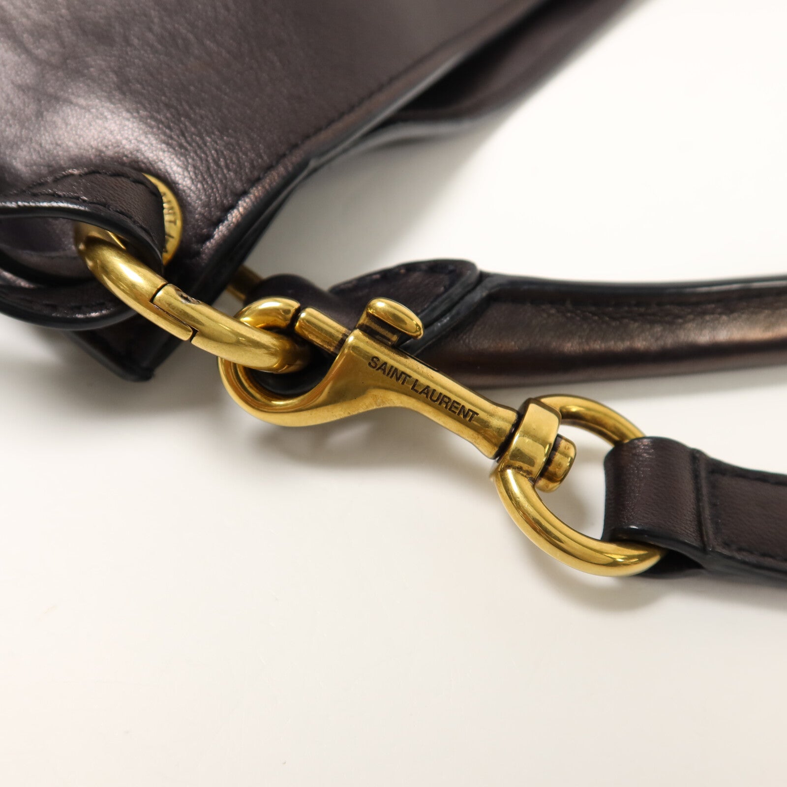 SAINT LAURENT 牛皮皮革Shoulder Bag手挽肩背兩用袋