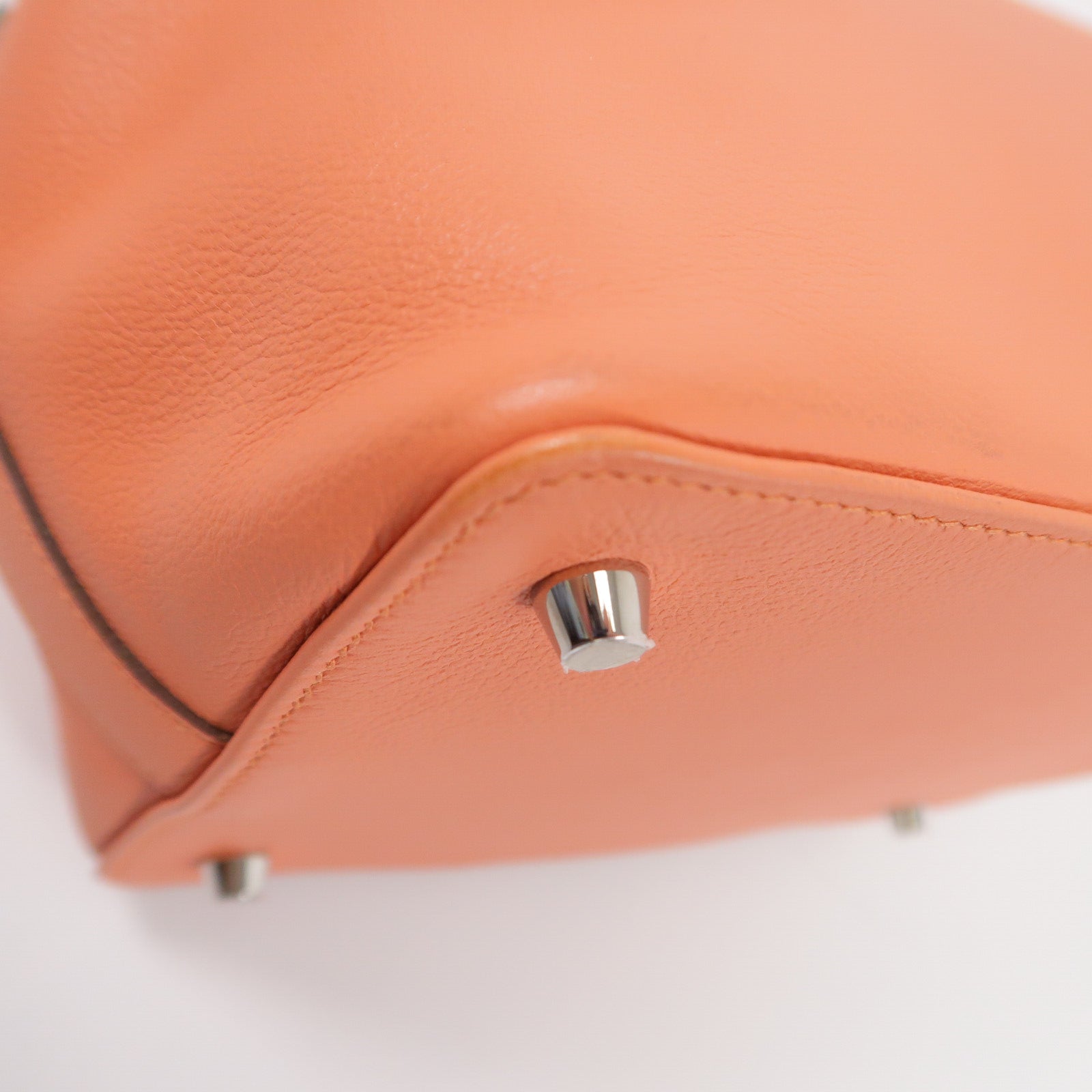 HERMES Evercolor皮革Toolbox 20手挽肩背兩用袋Crevette