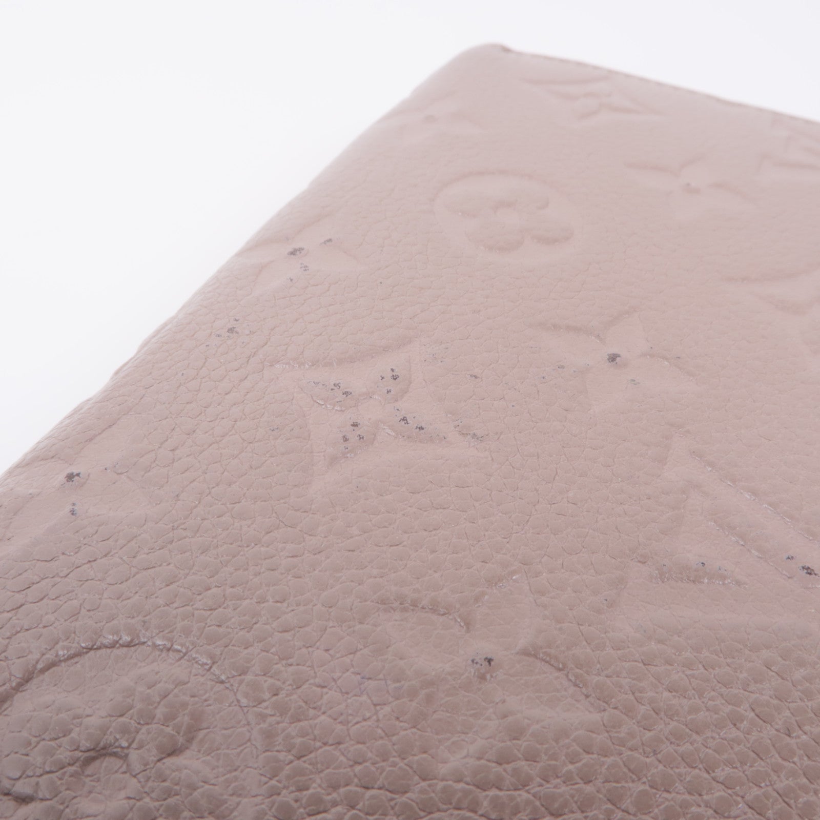 LOUIS VUITTON 【激減優惠】Monogram Empreinte Zippy Wallet金扣長錢包米色