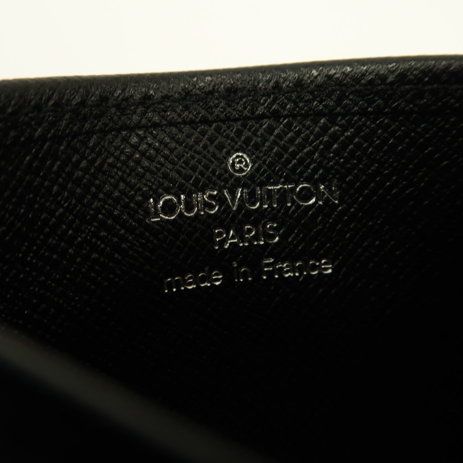 LOUIS VUITTON 【激減優惠】Taiga Porto Cal Sampur Card Holder卡片套黑色