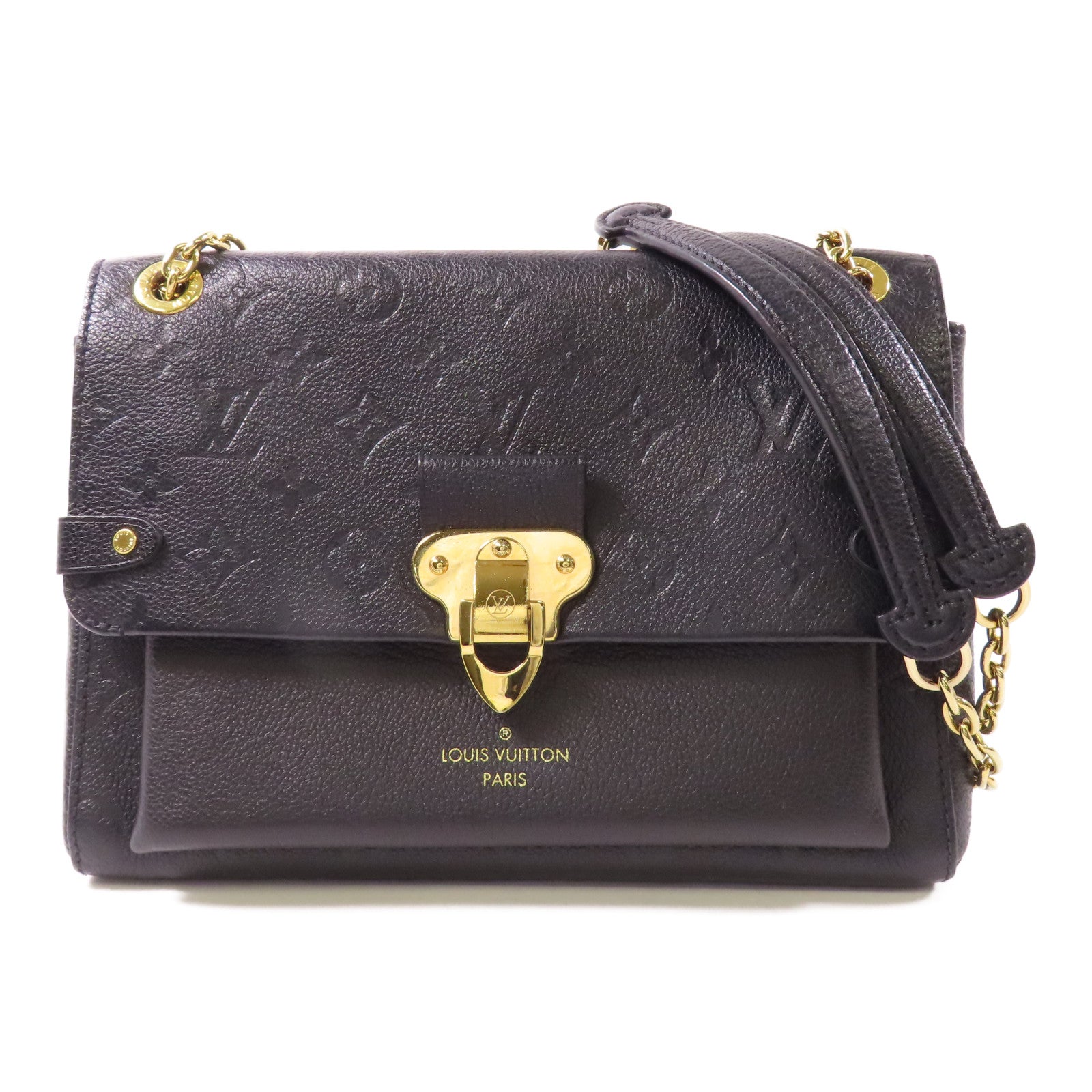 LOUIS VUITTON LV GHW Vavin PM Shoulder Bag M44151 Monogram Empreinte Black
