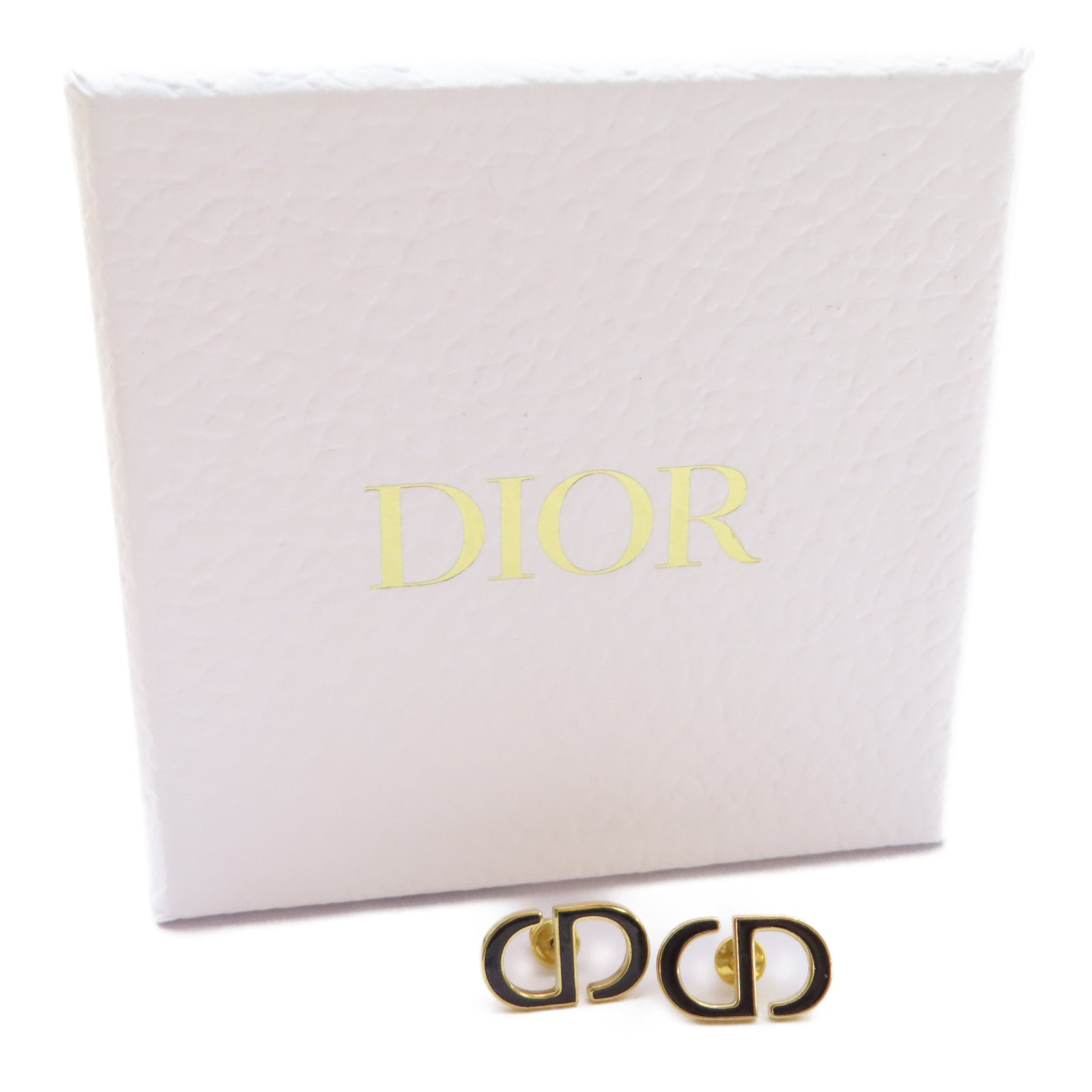 Dior 金屬Petit CD耳環金色