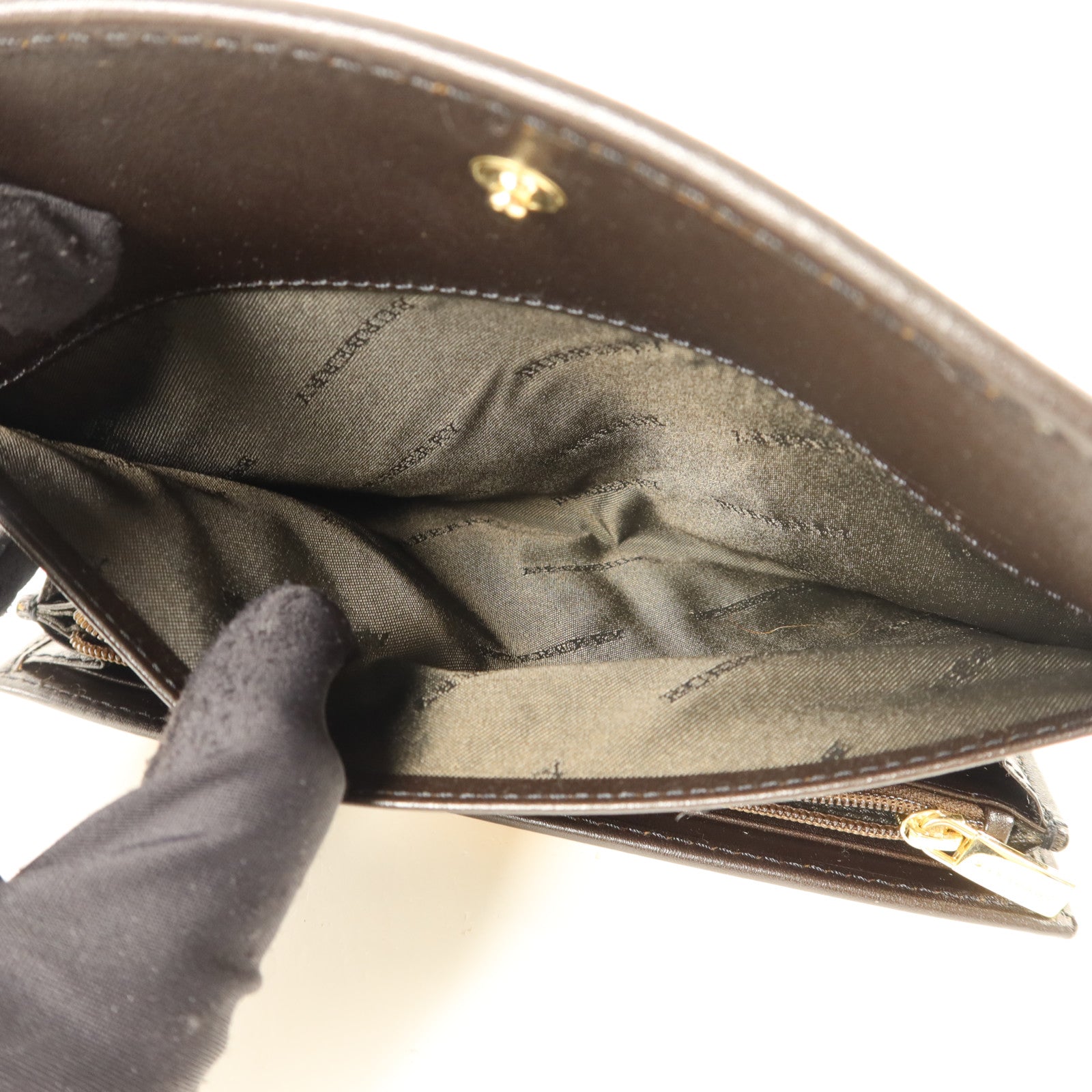 BURBERRY 塗層帆布Long Wallet金扣長錢包