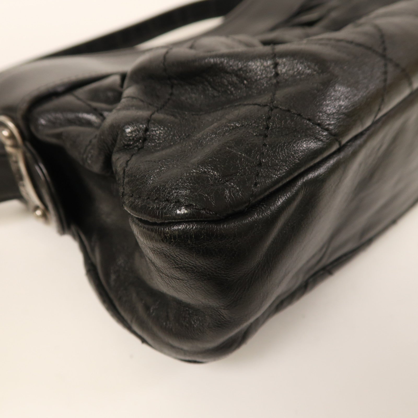 CHANEL 【激減優惠】牛皮皮革Shoulder Bag肩背袋黑色