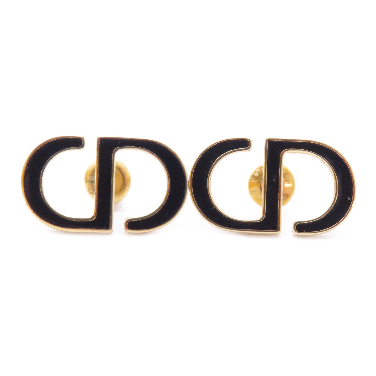 Dior 金屬Petit CD耳環金色