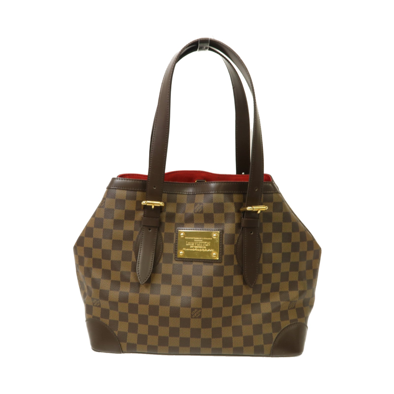 LOUIS VUITTON 【激減優惠】Damier Hampstead MM金扣手挽袋啡色