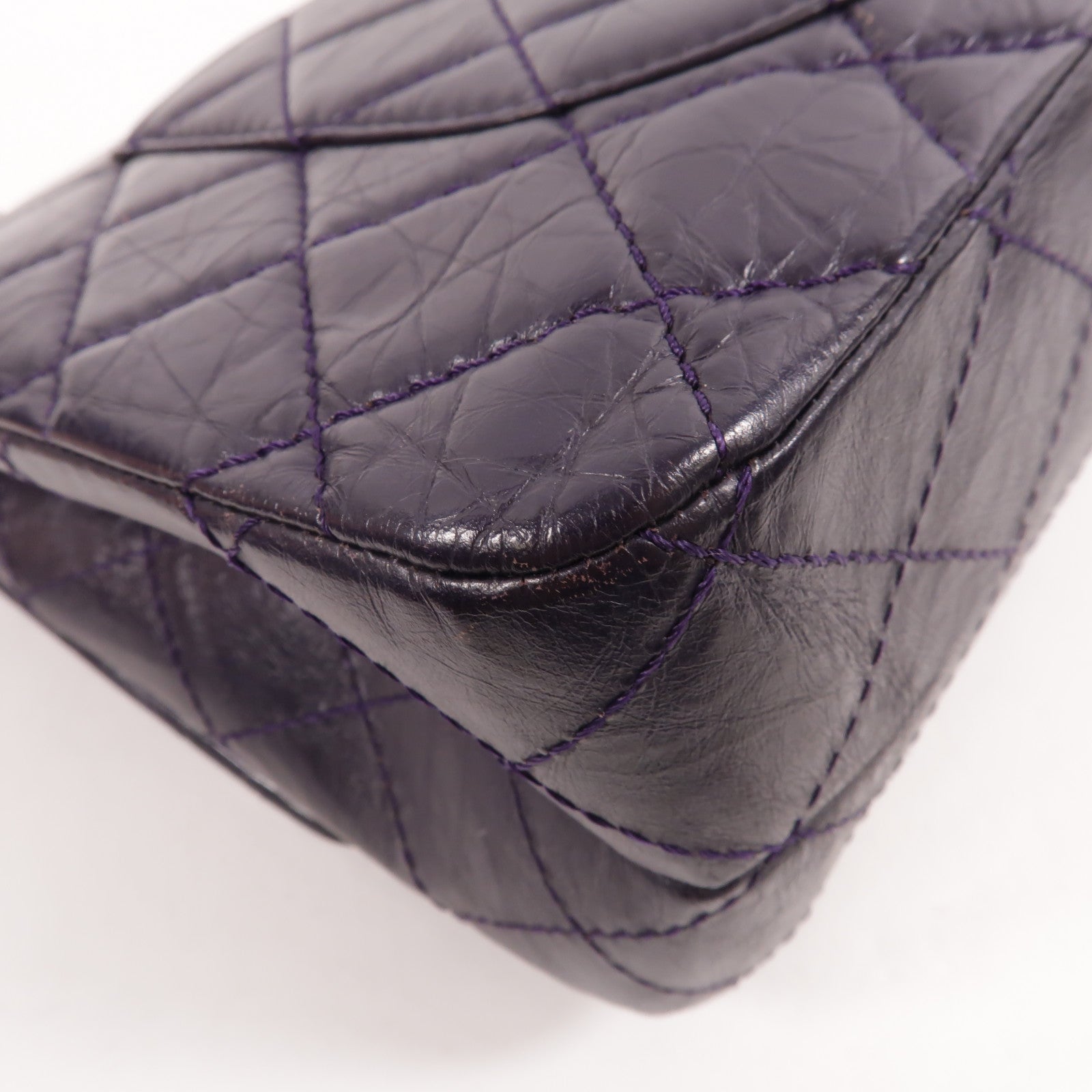 CHANEL 牛皮皮革2.55 Maxi鏈帶肩背袋