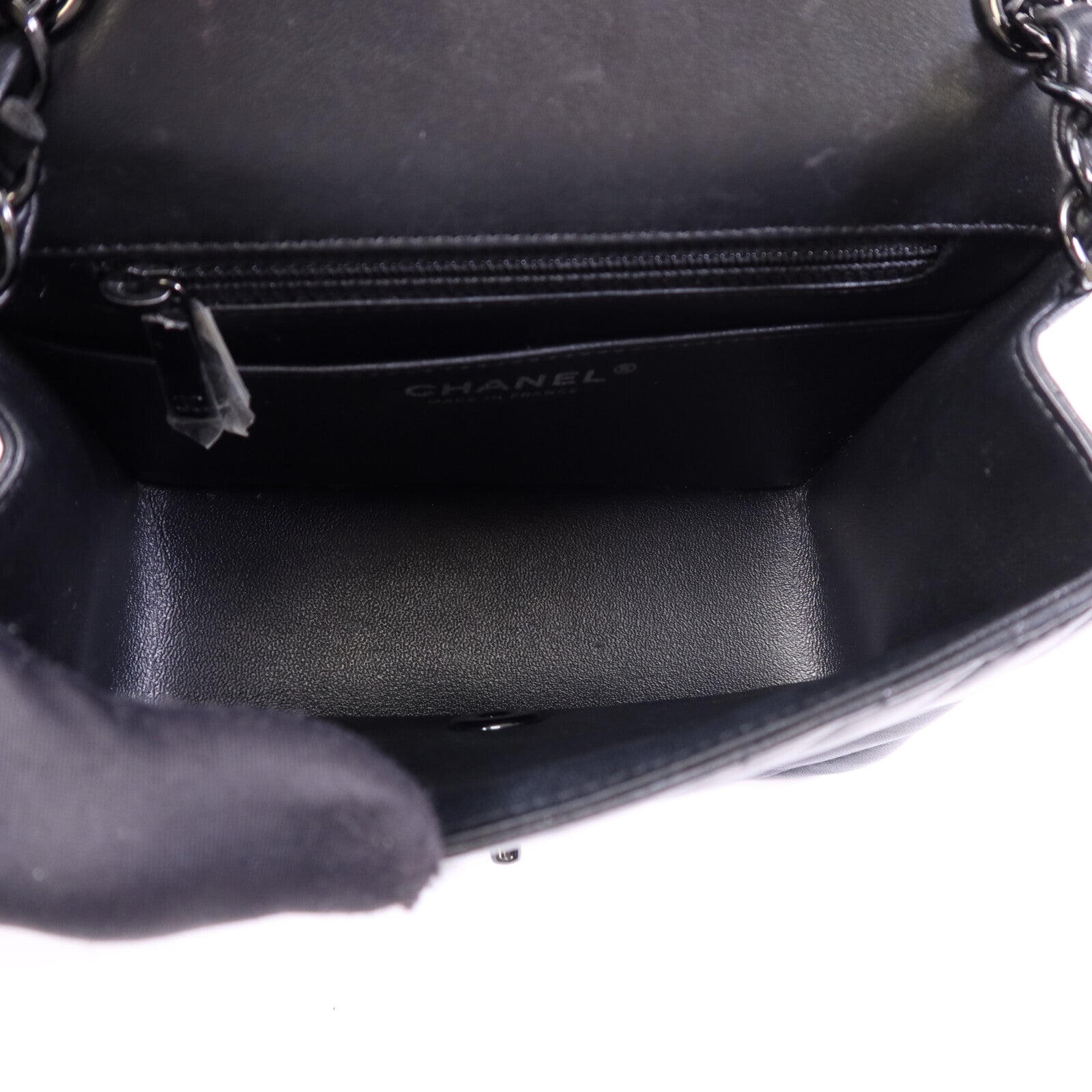 CHANEL 羊皮皮革Mini Classic 17鏈帶肩背袋