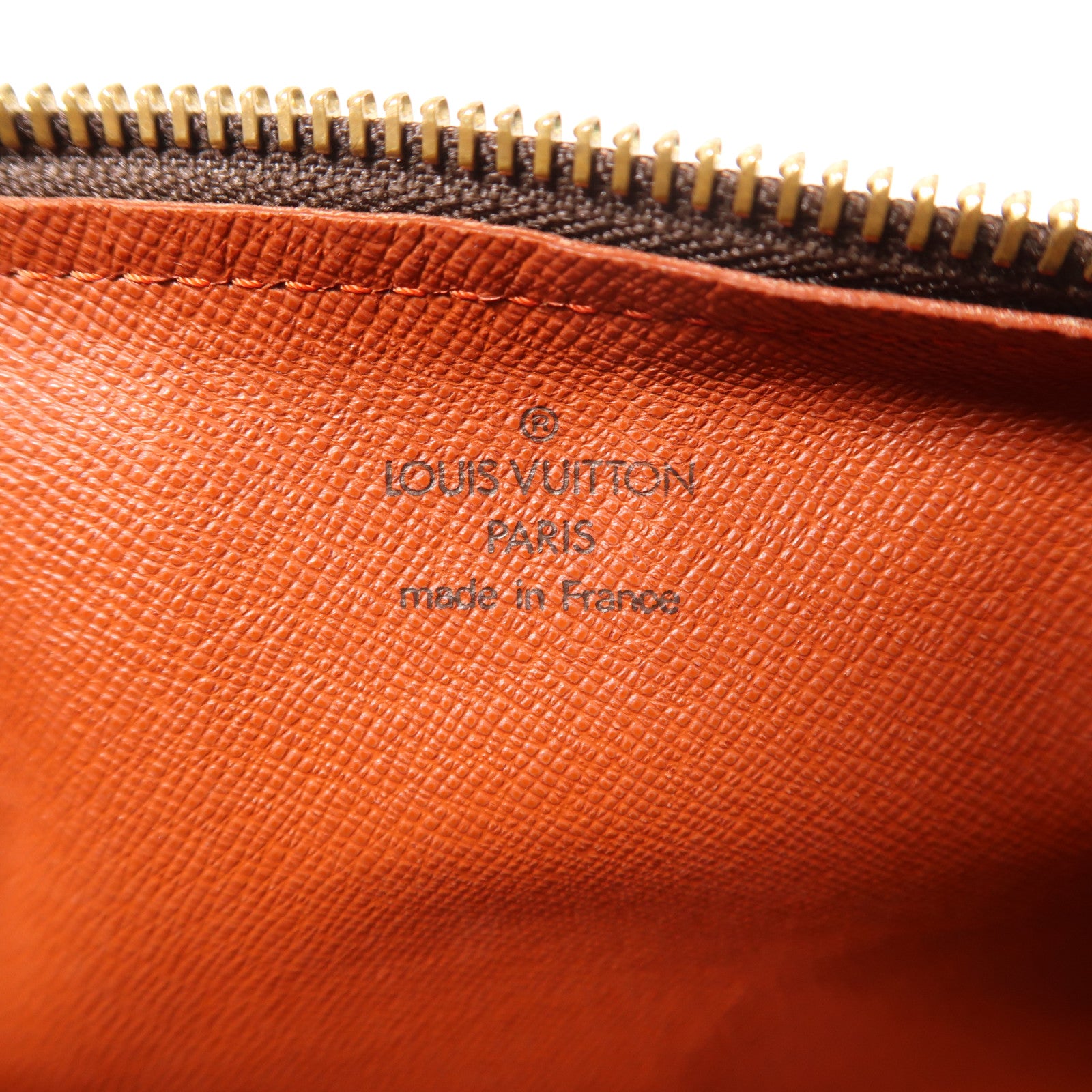 LOUIS VUITTON Damier Papillon PM金扣手挽袋棕色